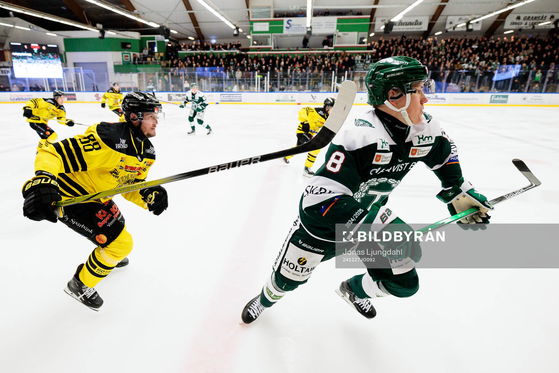 Vimmerbys Jesper Kokkonen och Tingsryds Christian Bull