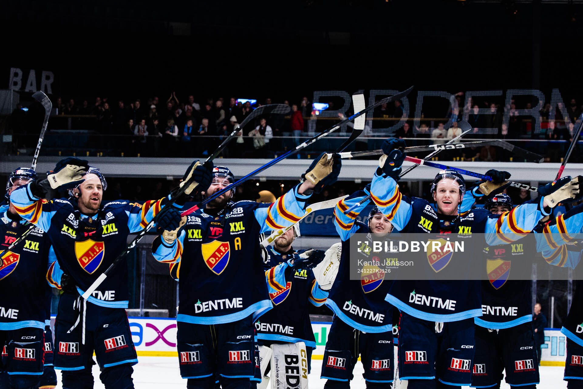 Djurgårdens Daniel Brodin, Ludvig Rensfeldt och August