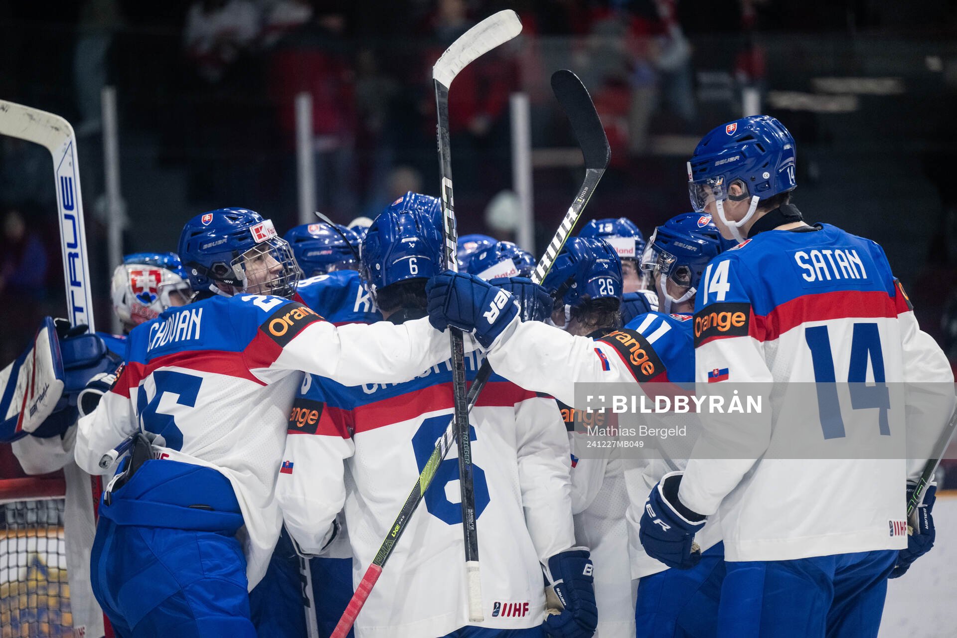 Players of Slovakia celebrate