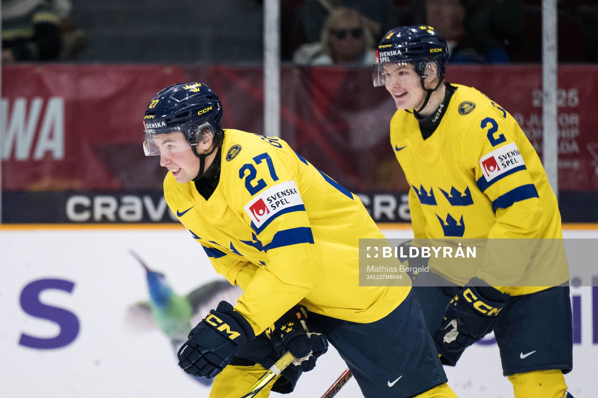 David Granberg of Sweden celebrates scoring 8-1