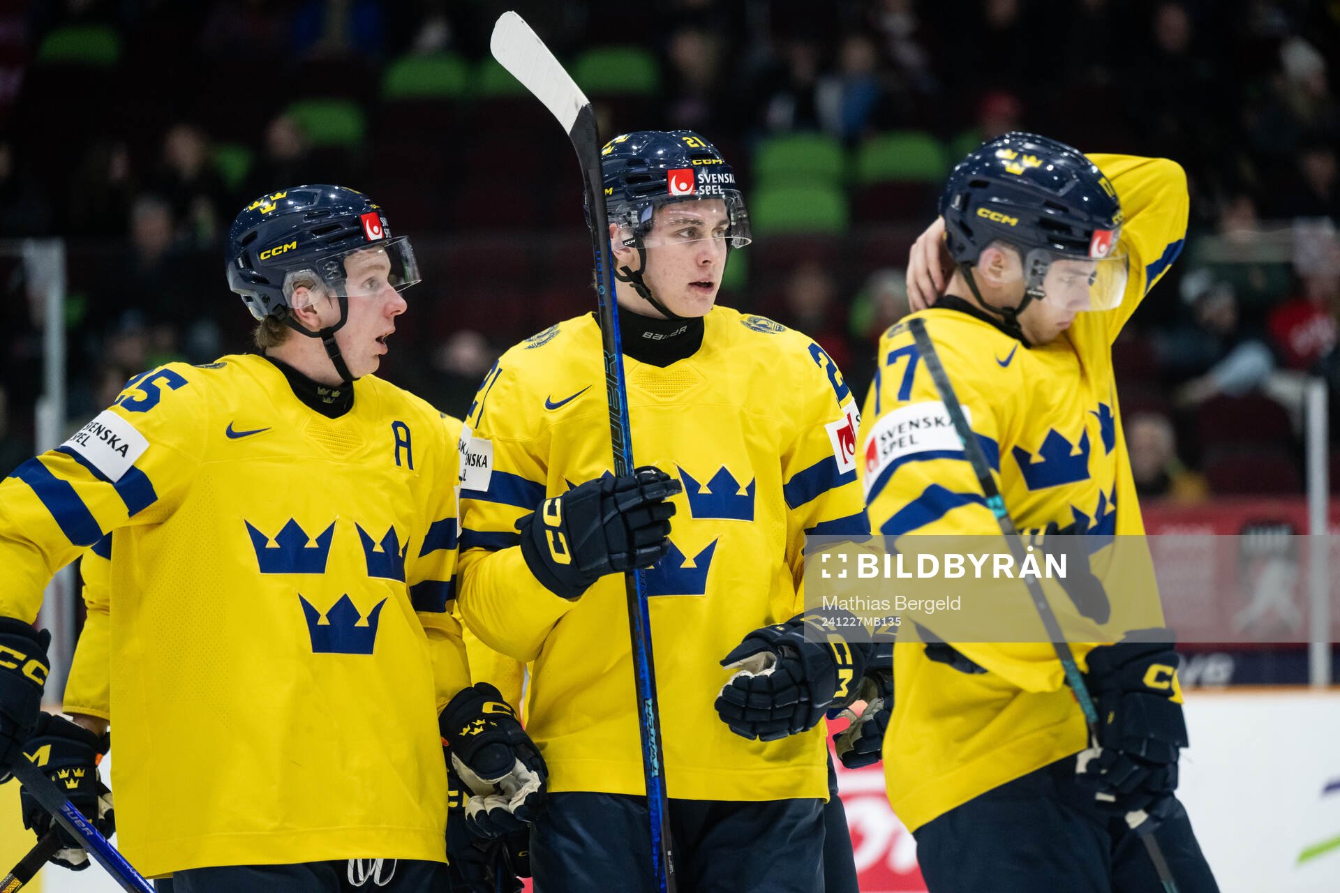 Otto Stenberg, Herman Träff and Felix Nilsson of Sweden