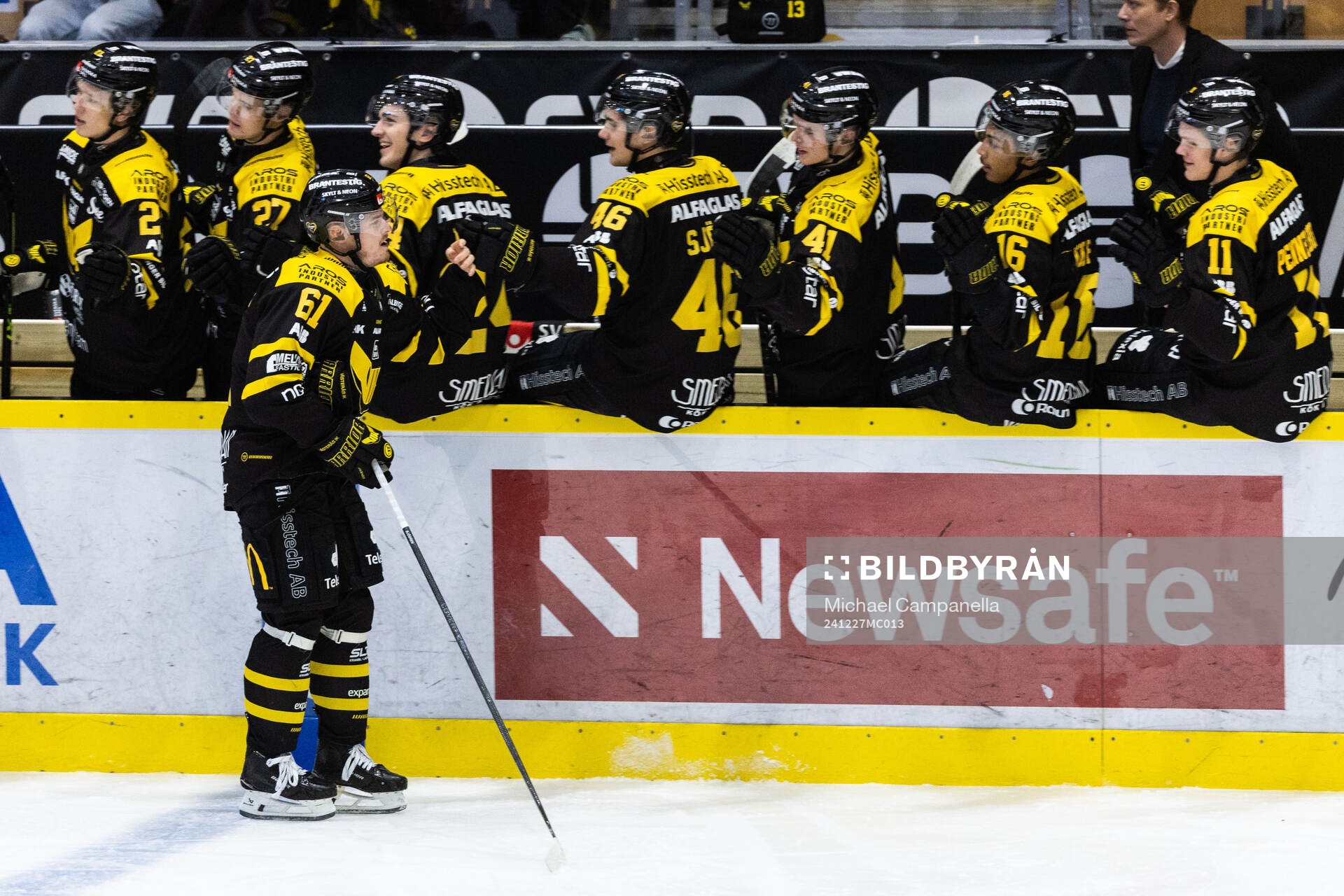 Västerås Malte Sjögren jublar