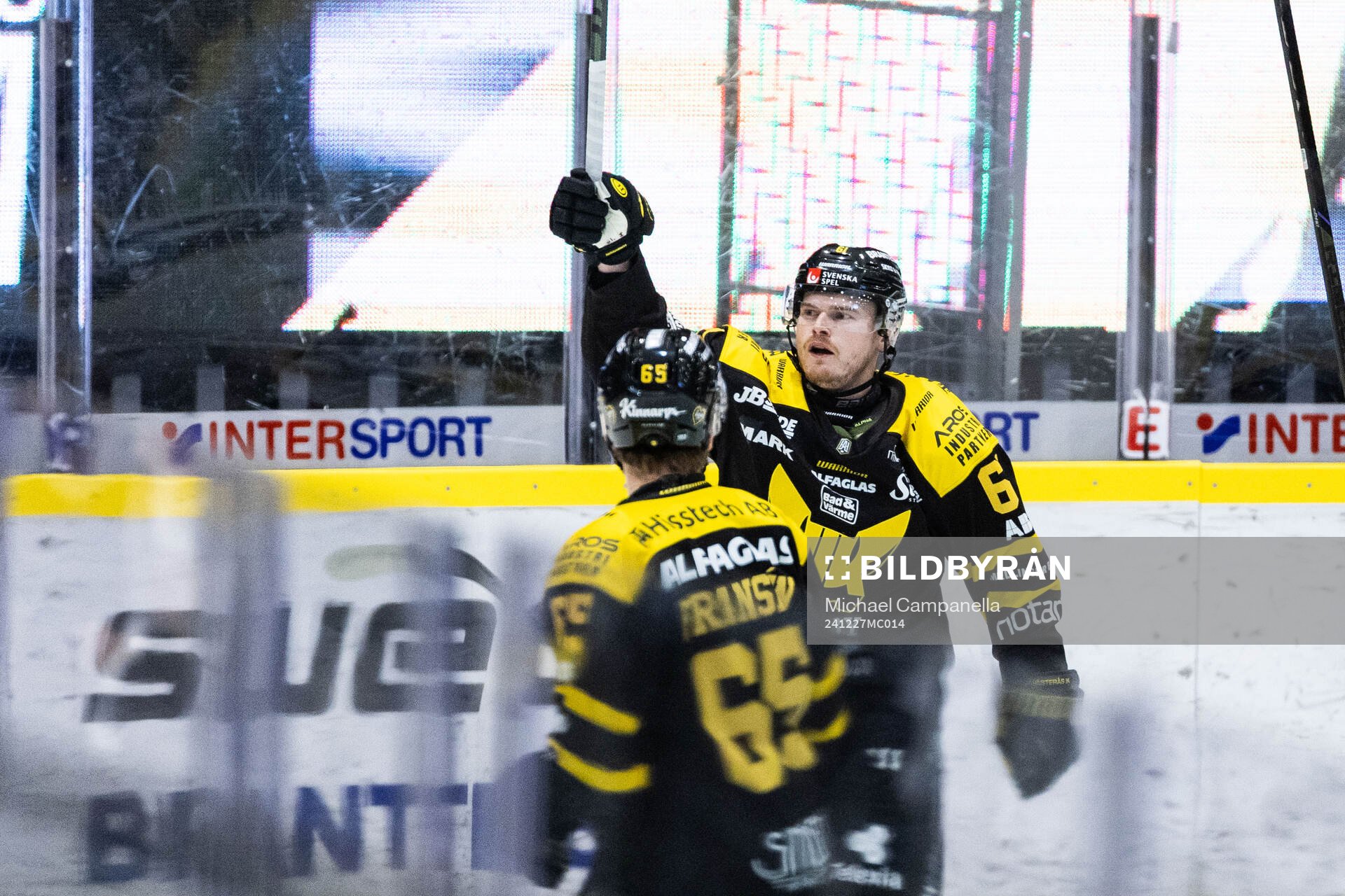 Västerås Malte Sjögren jublar