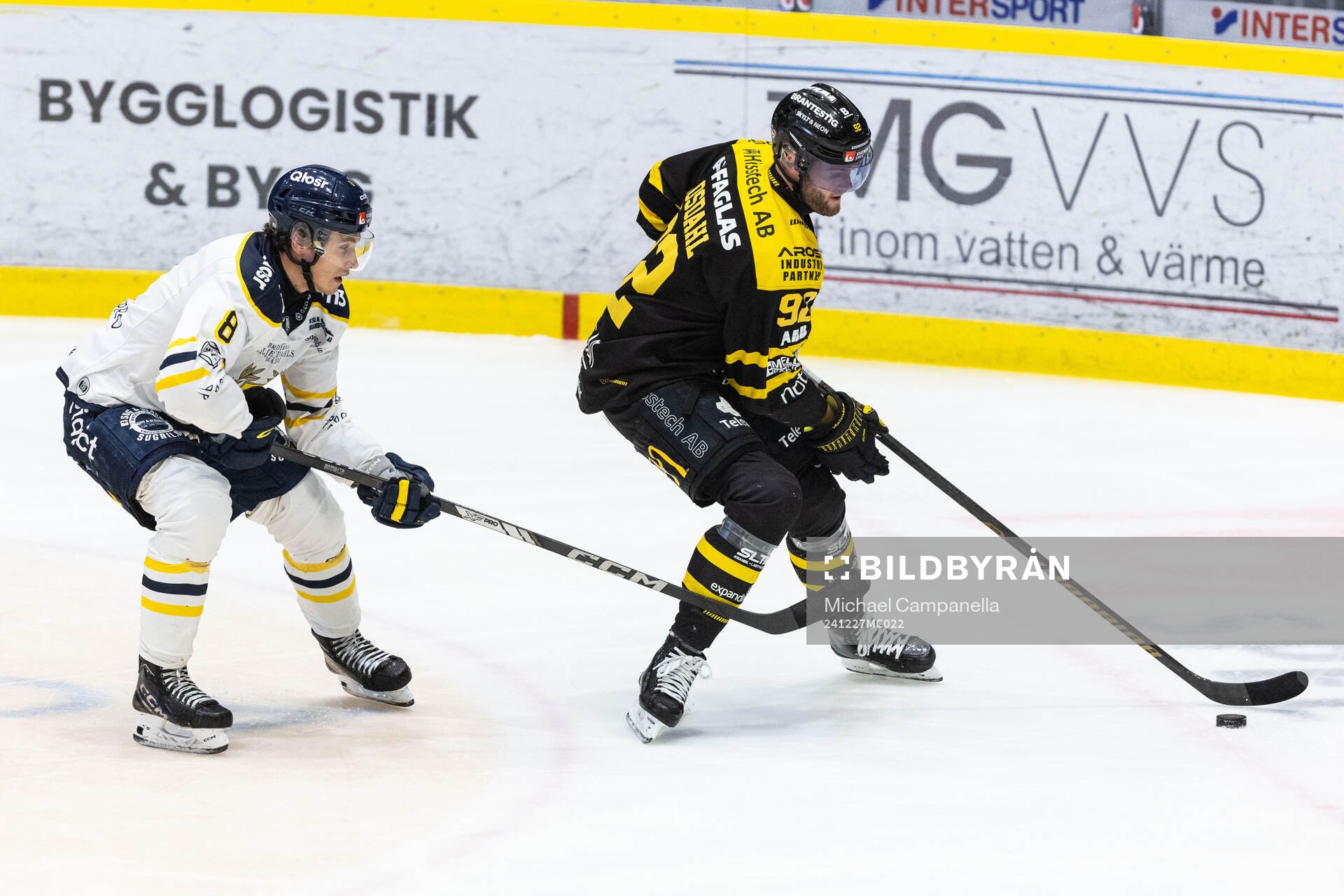 Södertäljes William Wiå och Västerås Kim Rosdahl