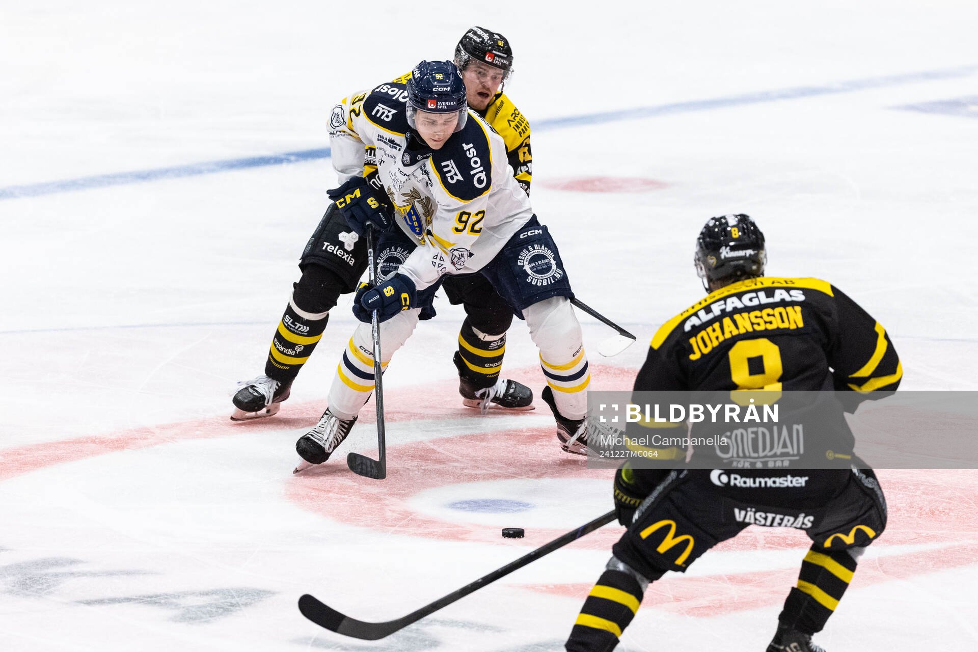 Västerås Malte Sjögren och Södertäljes Albert Wikman