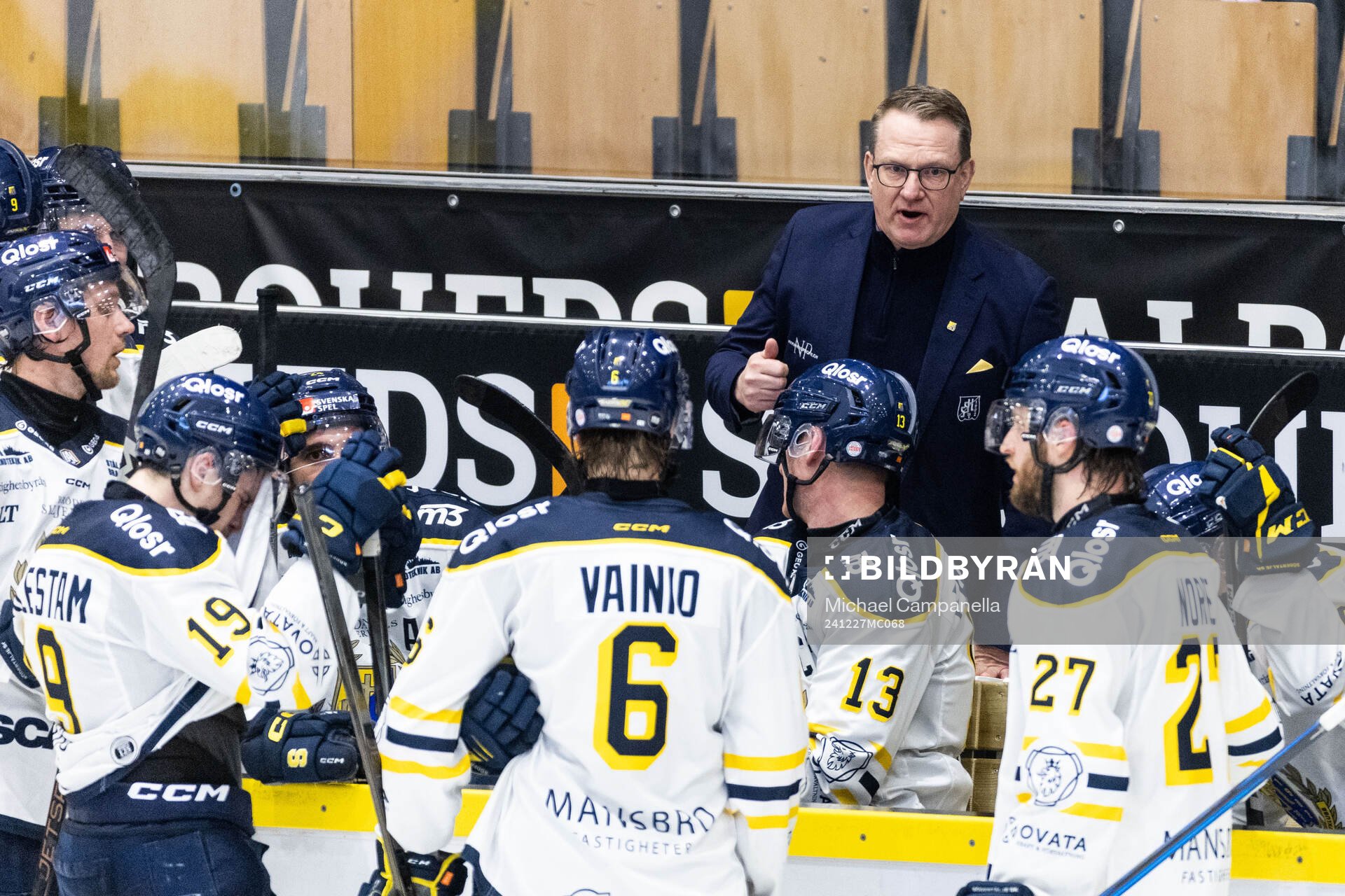 Södertäljes tränare Magnus Bogren