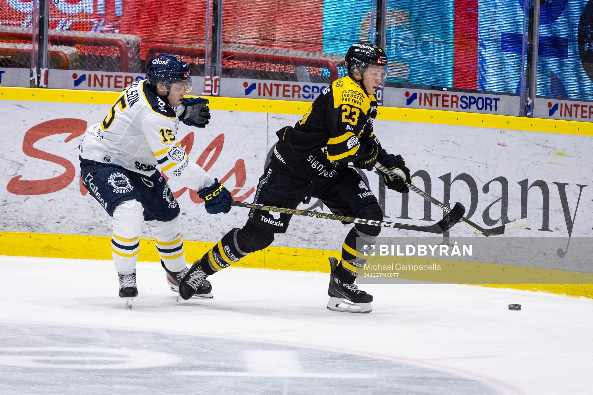 Södertäljes Albin Carlson och Västerås Victor Pantzare