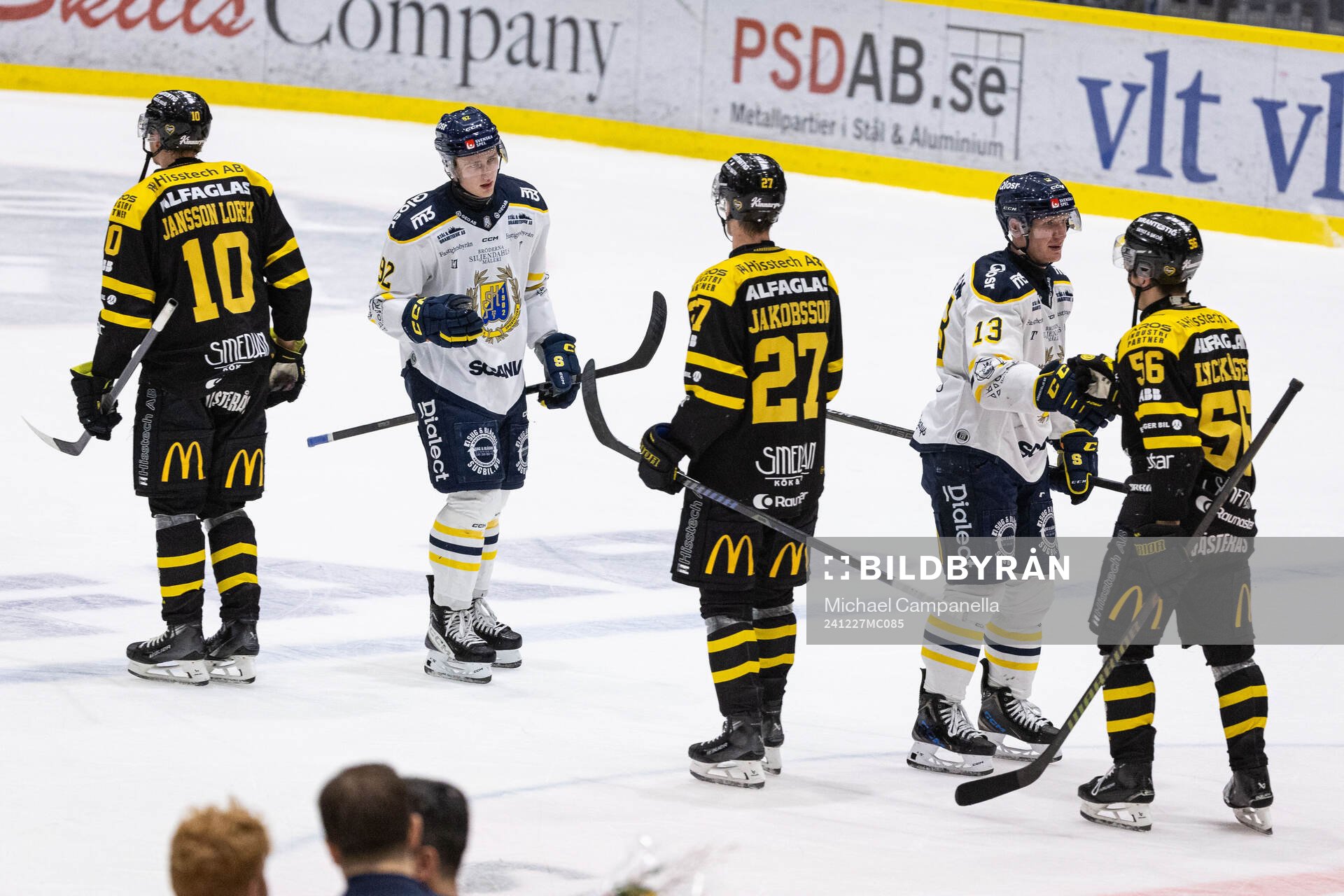 Västerås och Södertäljes spelare