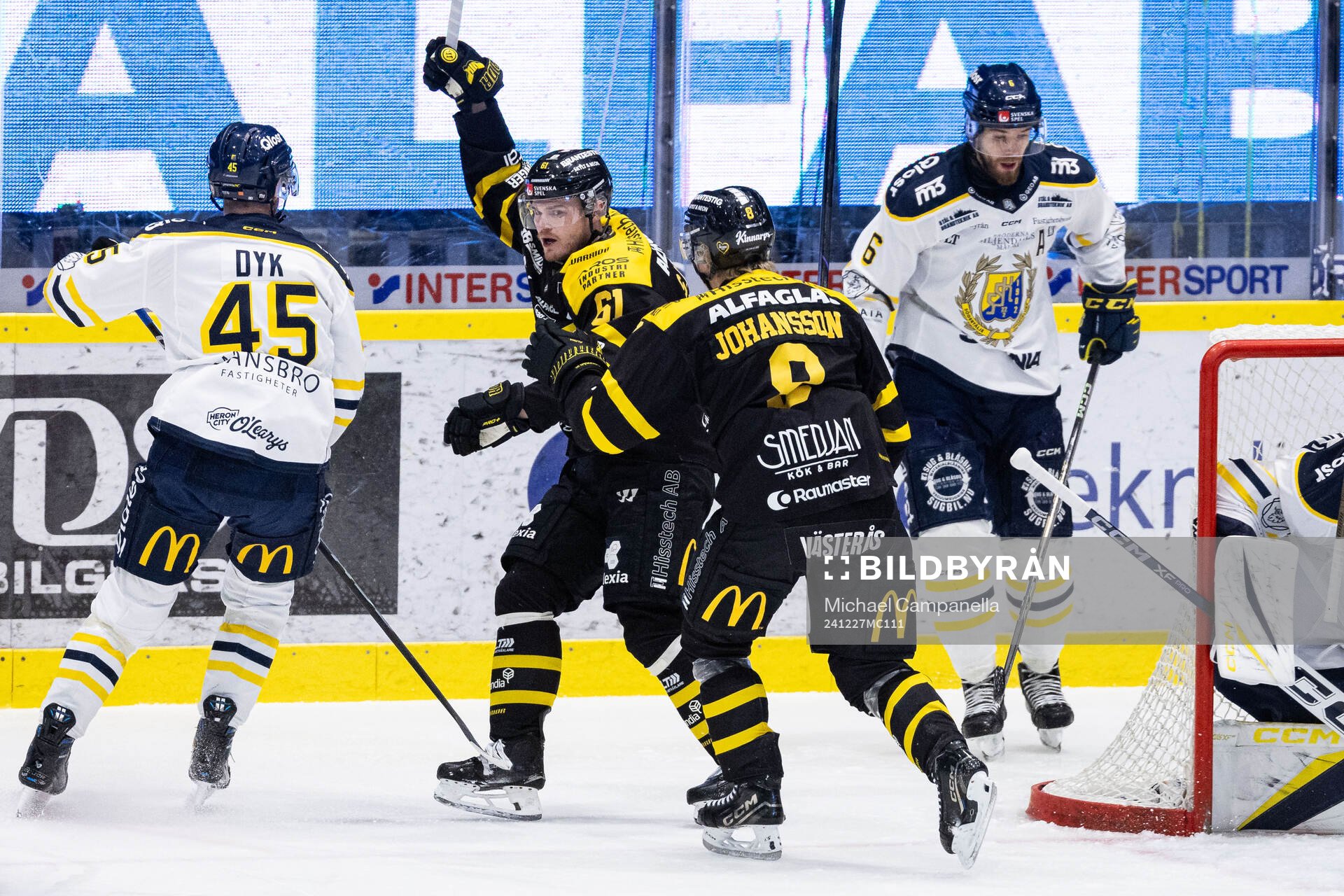 Västerås Malte Sjögren jublar