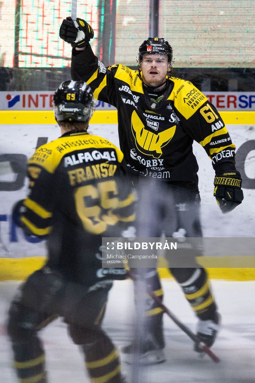 Västerås Malte Sjögren jublar