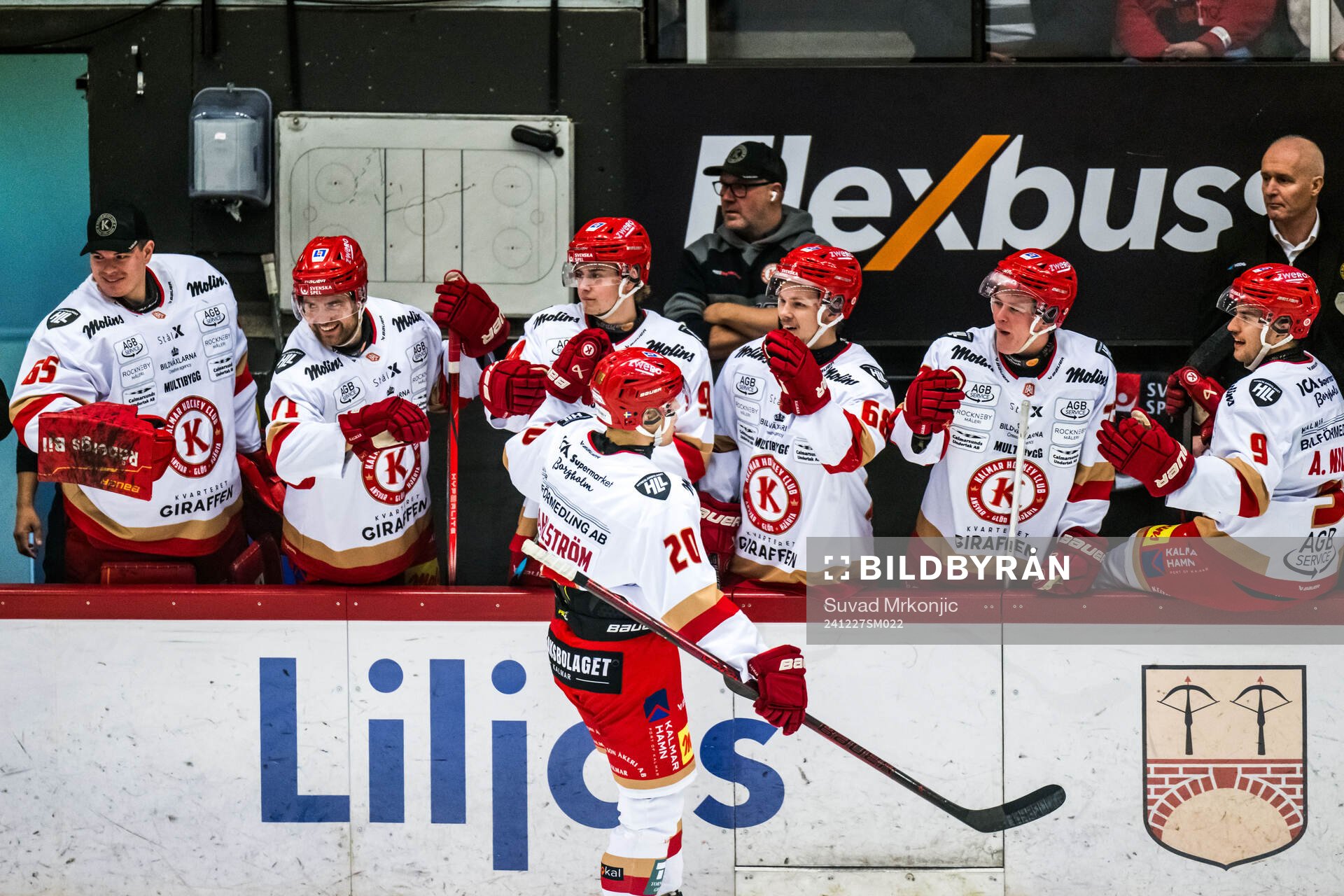 Kalmars John Dahlström jublar