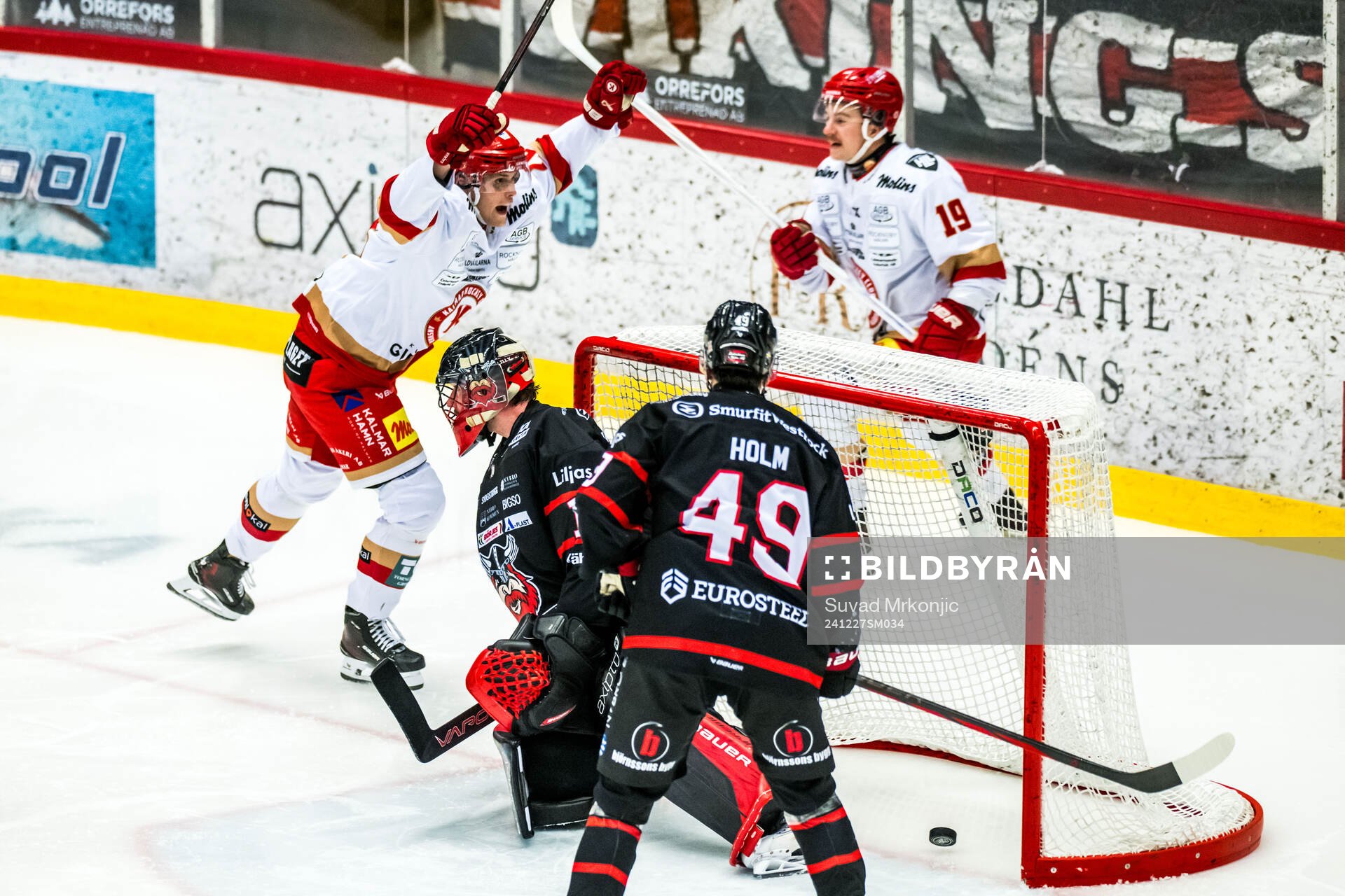 Kalmars John Dahlström jublar