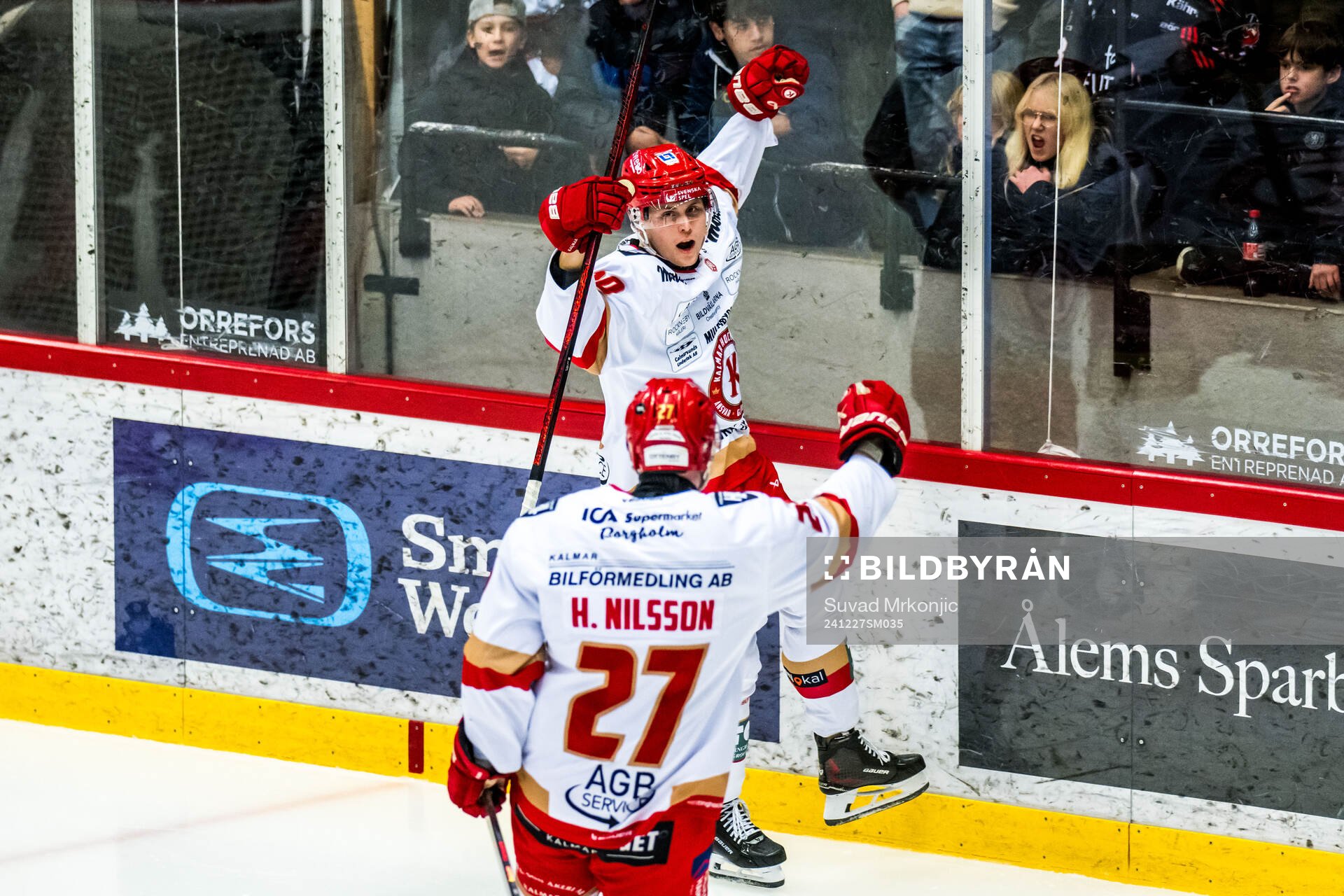 Kalmars John Dahlström jublar
