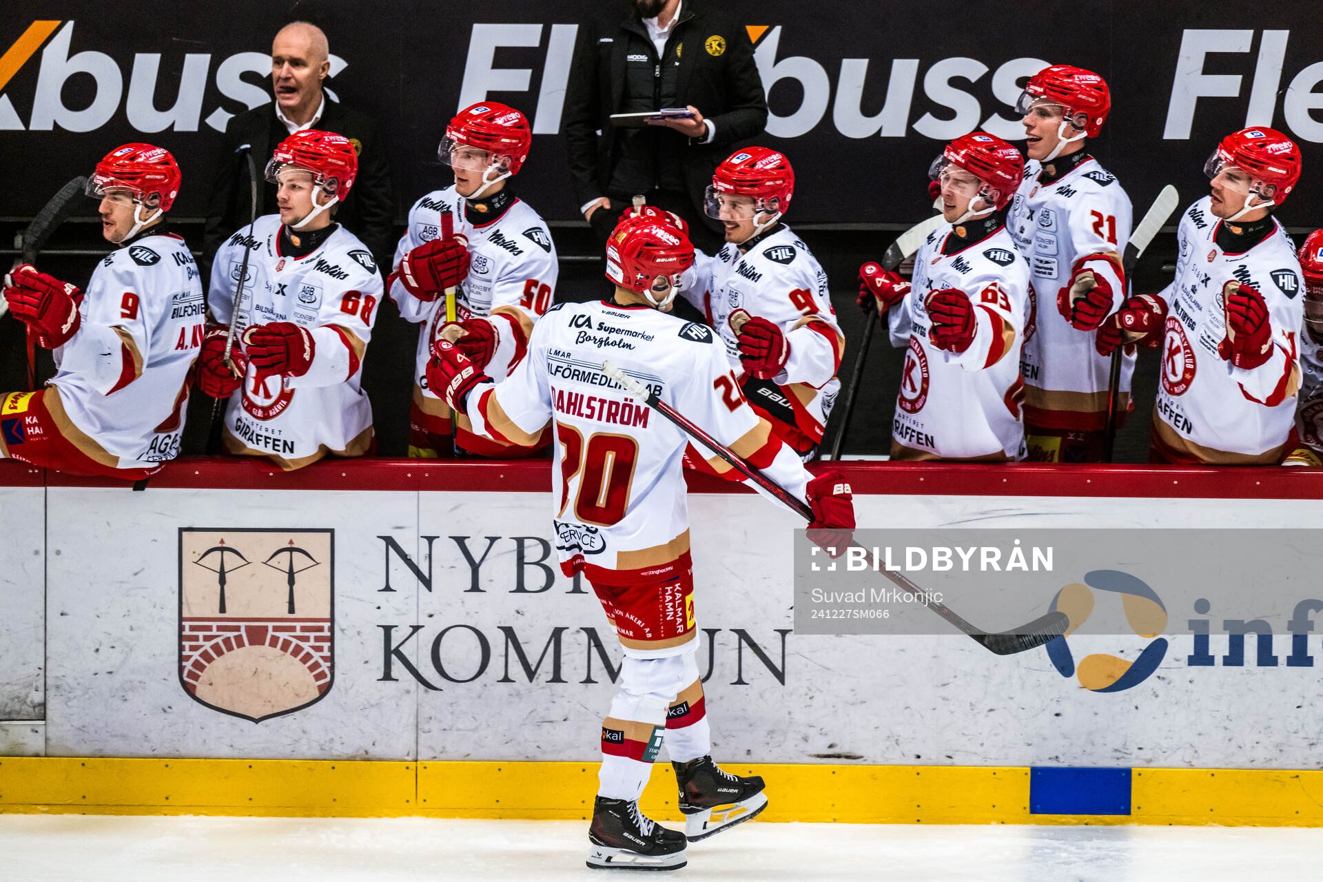 Kalmars John Dahlström jublar