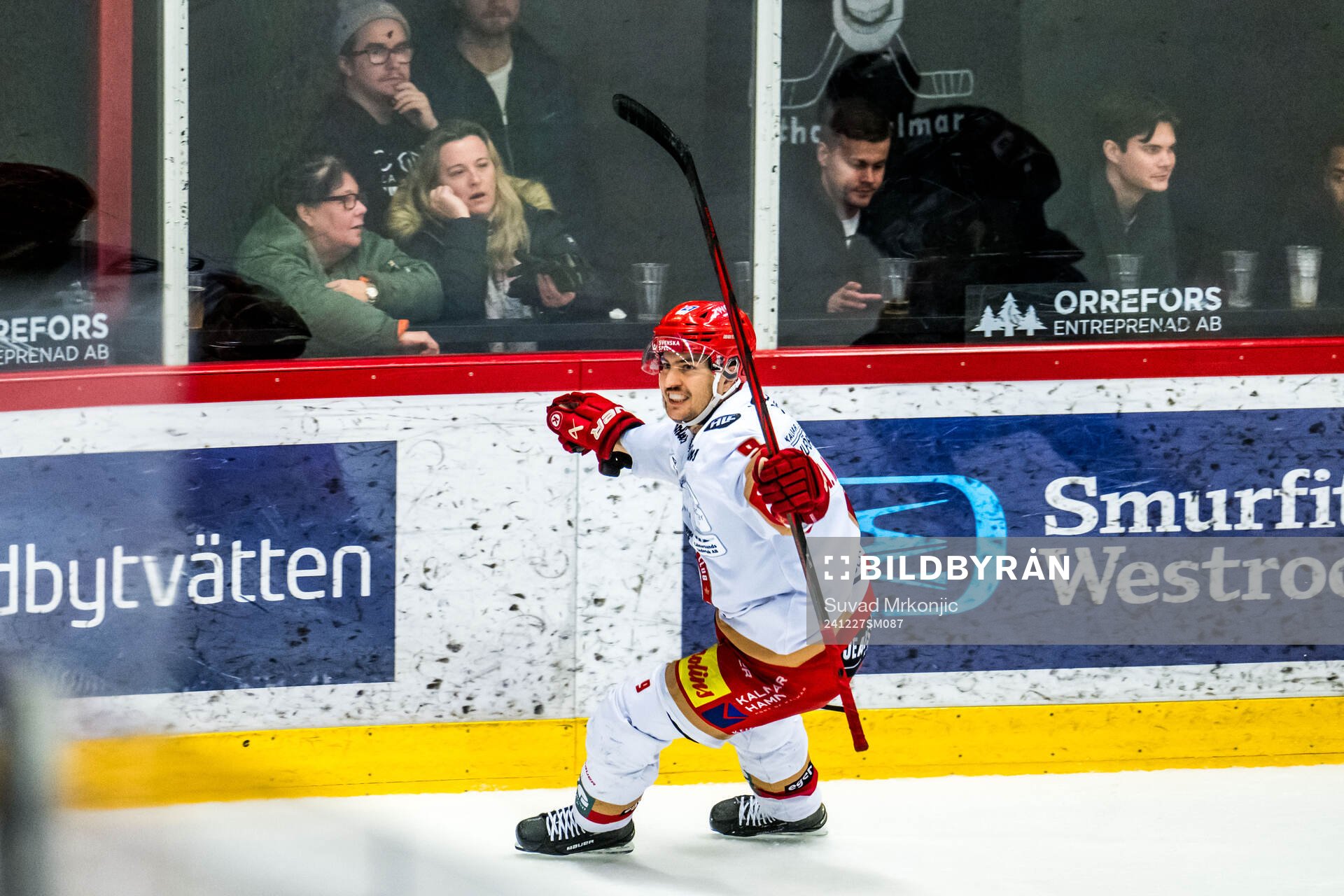 Kalmars Albin Nilsson jublar