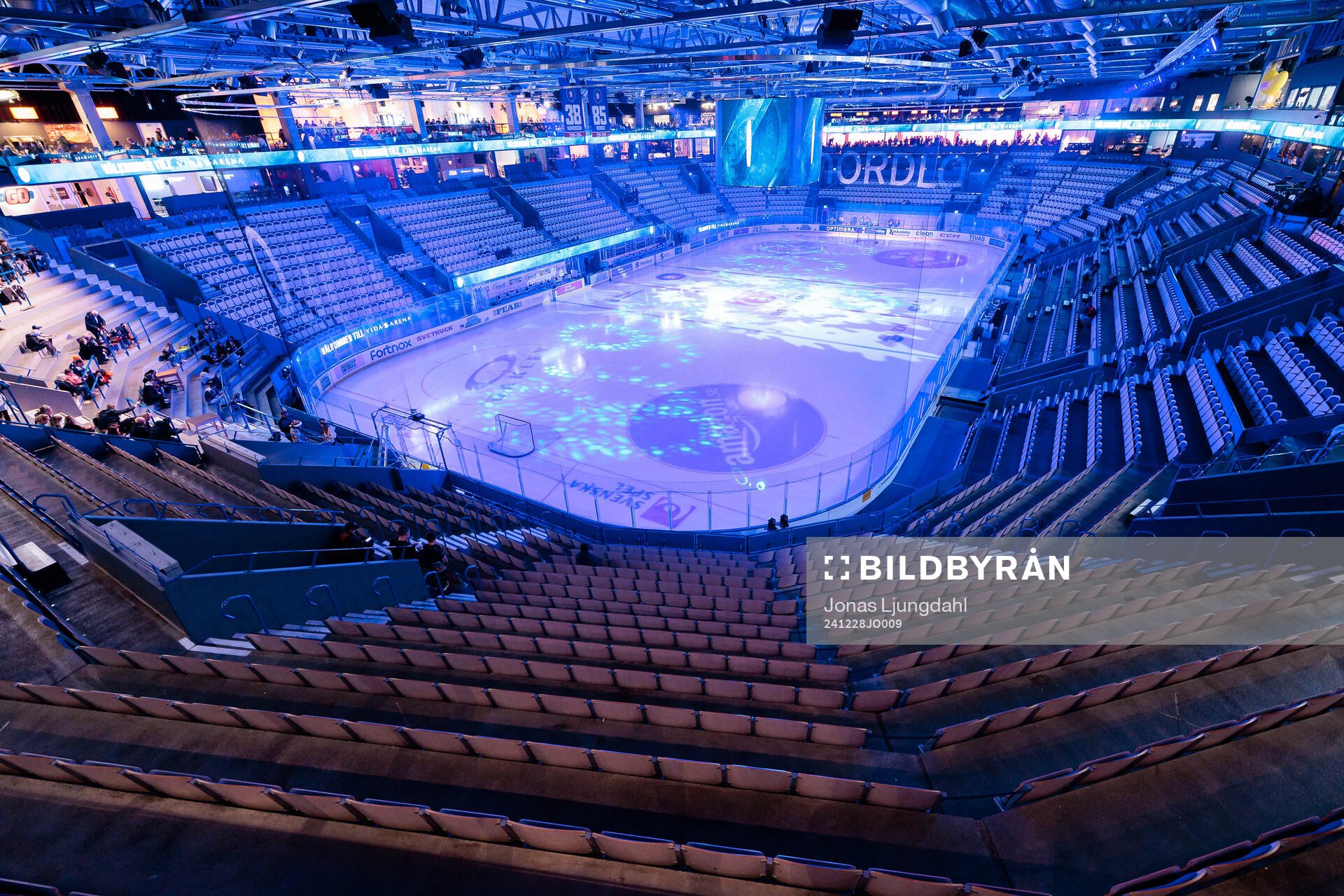 Interiör vy från Vida arena