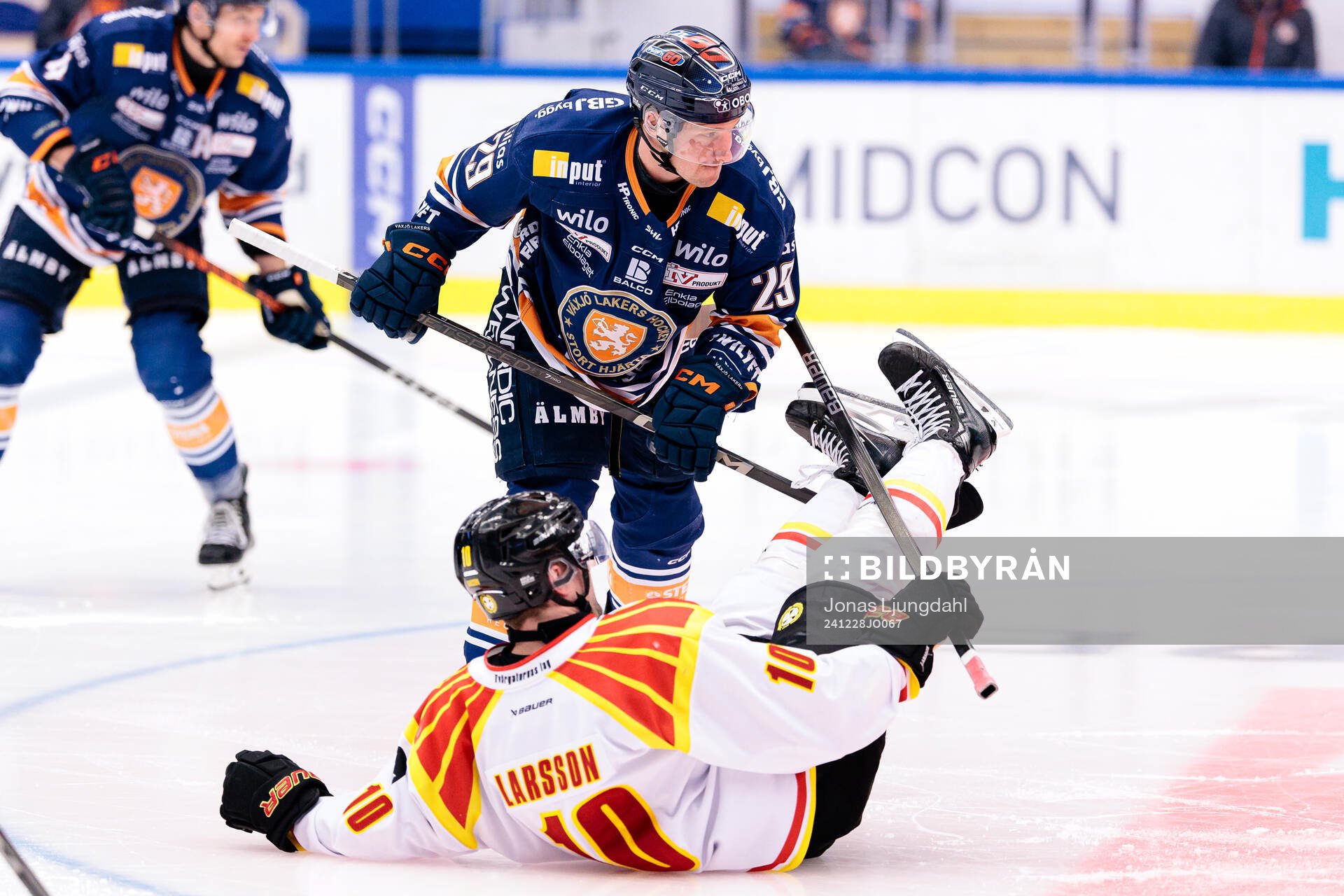 Växjös Sebastian Strandberg och Brynäs Johan Larsson