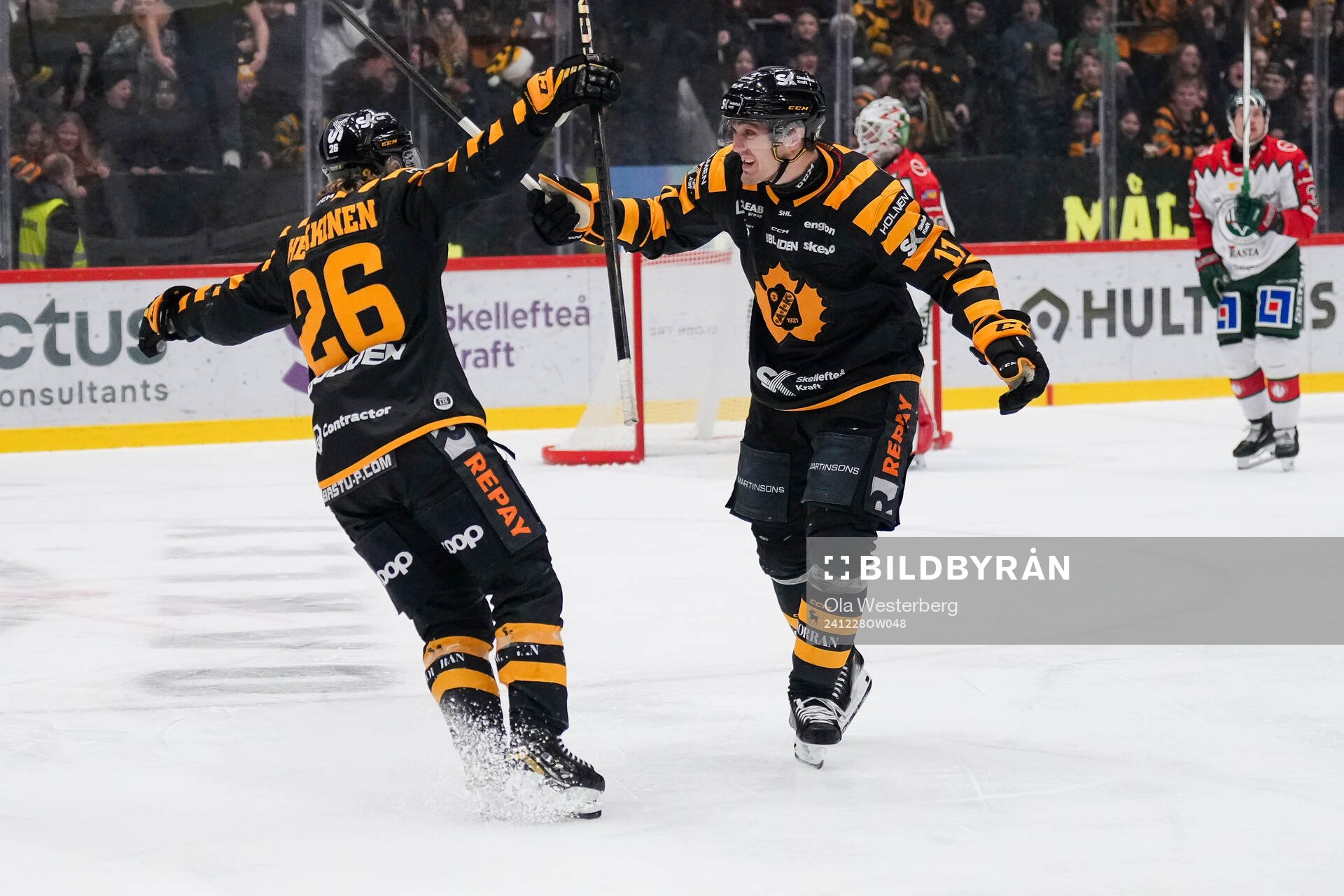 Skellefteås Anton Heikkinen jublar