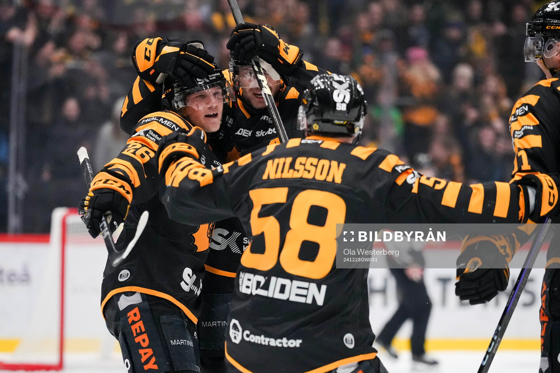 Skellefteås Anton Heikkinen jublar