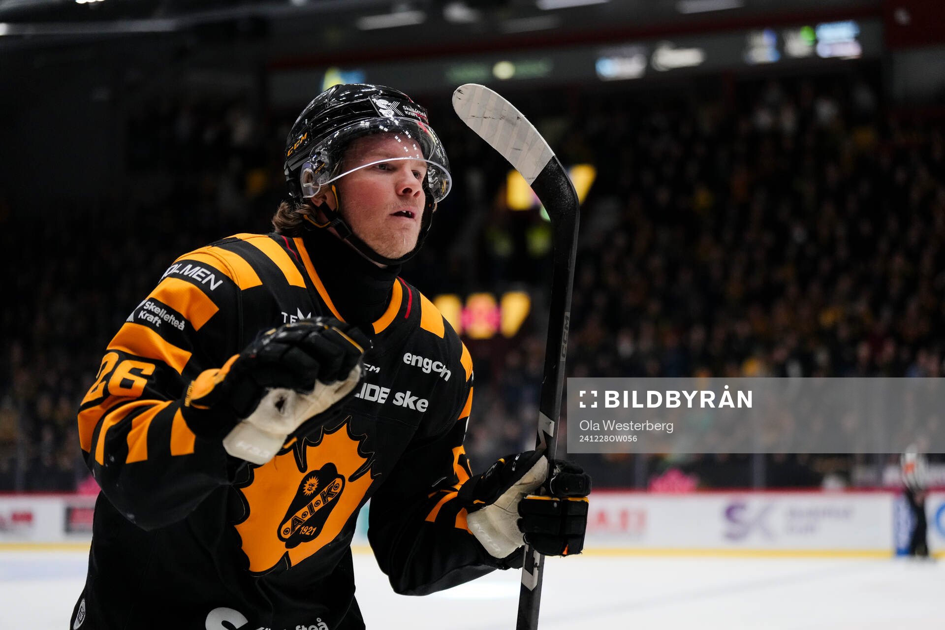 Skellefteås Anton Heikkinen jublar