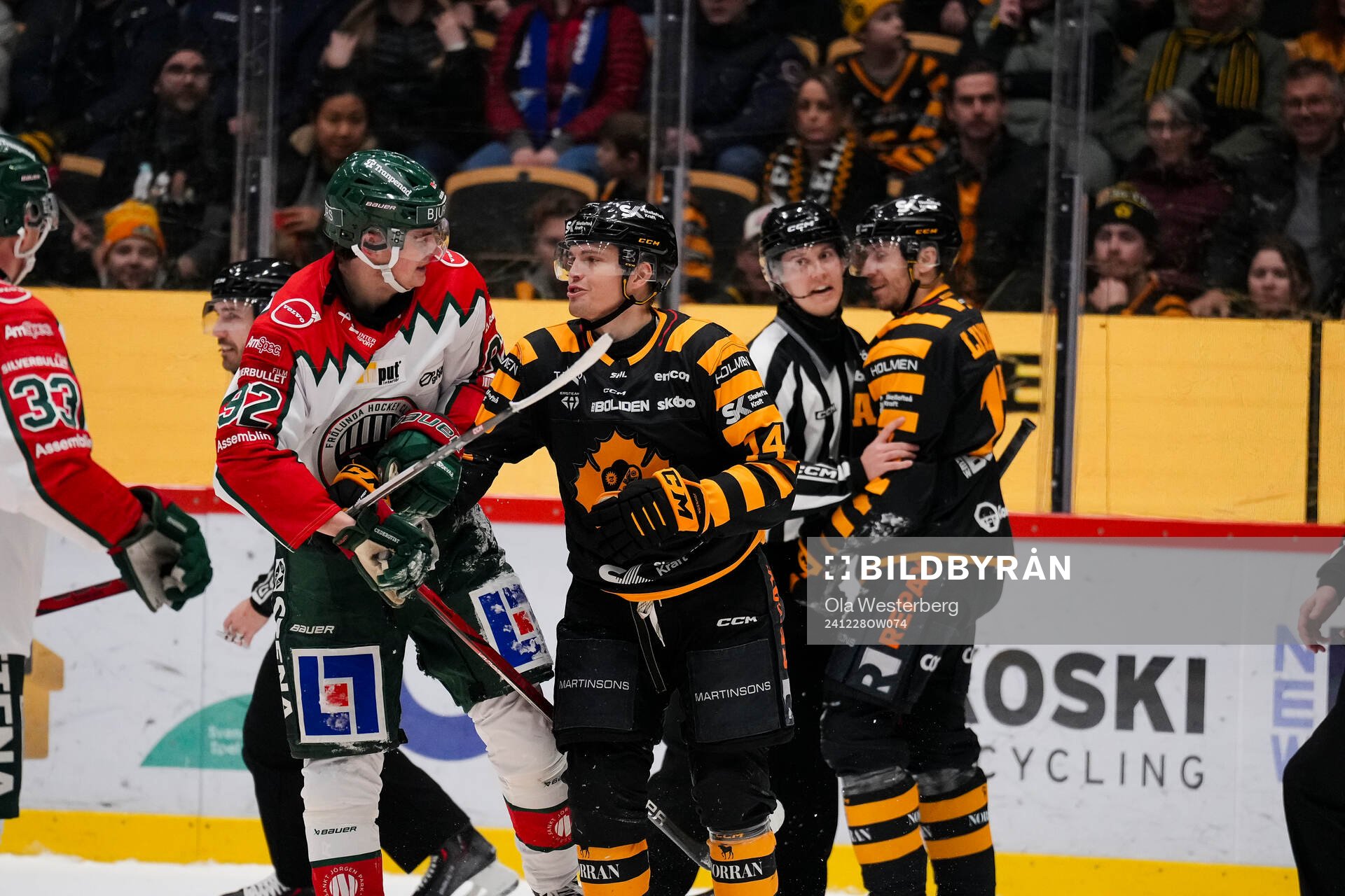 Frölundas Filip Cederqvist och Skellefteås Andreas Johnson