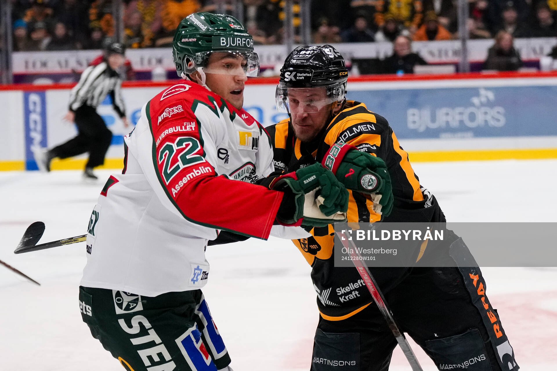Frölundas Linus Nässen och Skellefteås Jonathan Pudas