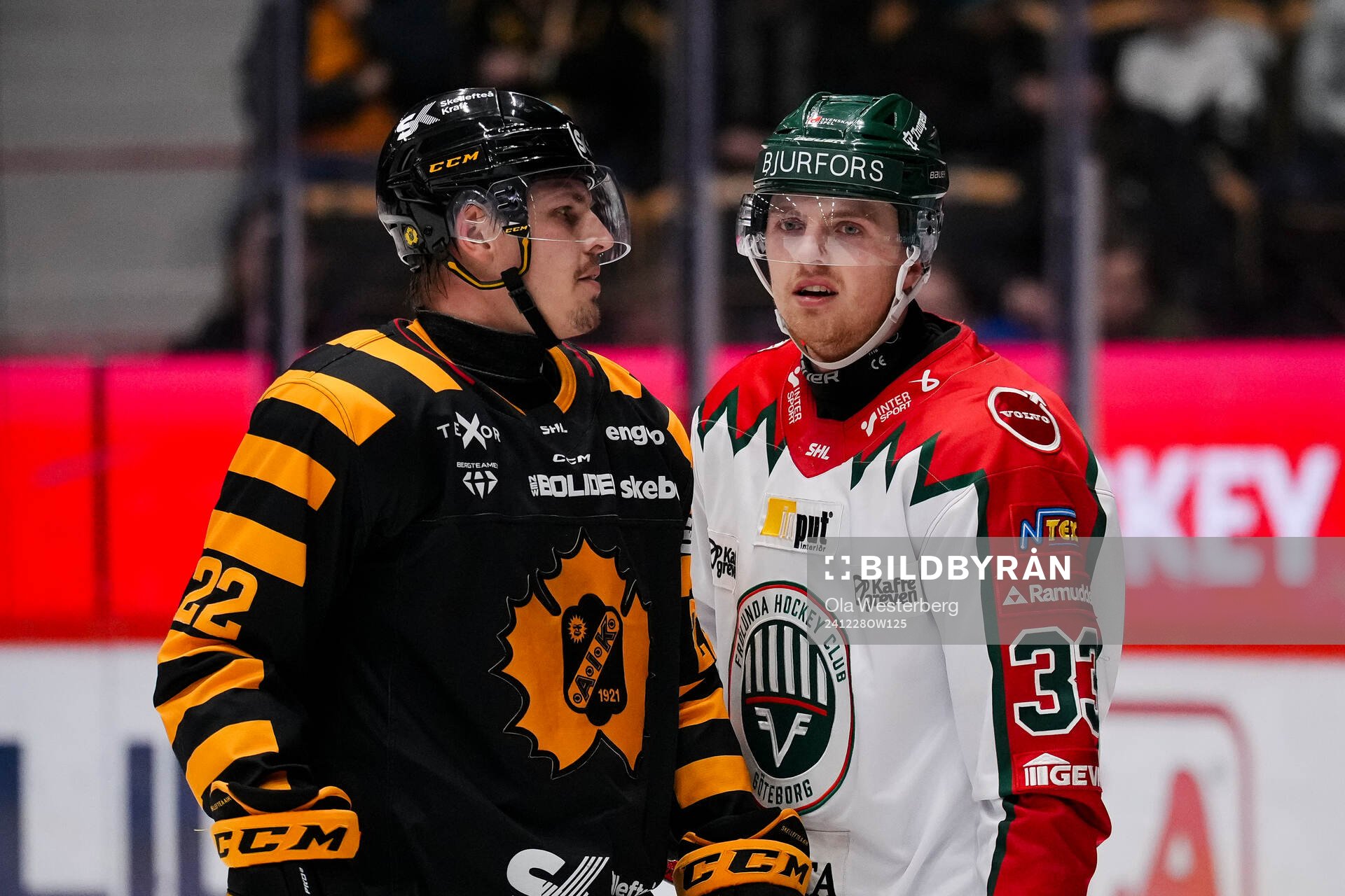 Skellefteås Jonathan Johnson och Frölundas Linus Högberg