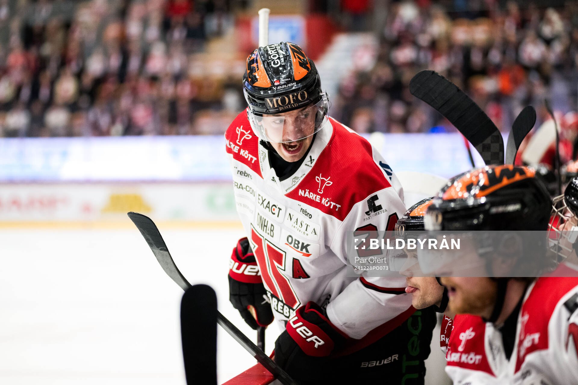 Örebros Hannes Björninen reagerar
