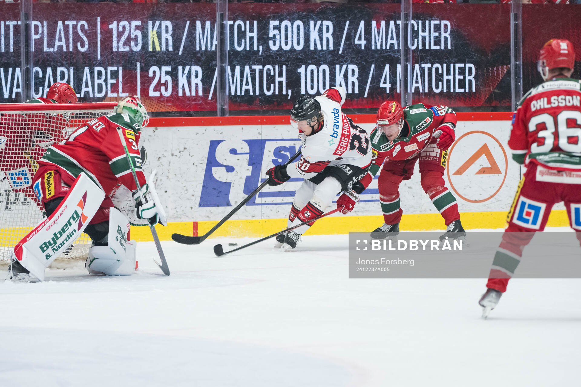 Malmö Redhawks Thomas Berg Paulsen och Modos Jesper