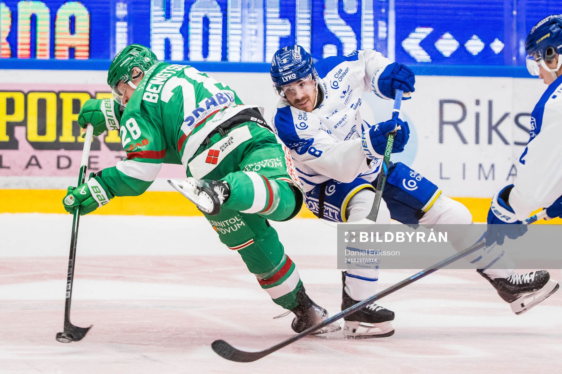 Rögles Dennis Everberg och Leksands Matt Caito
