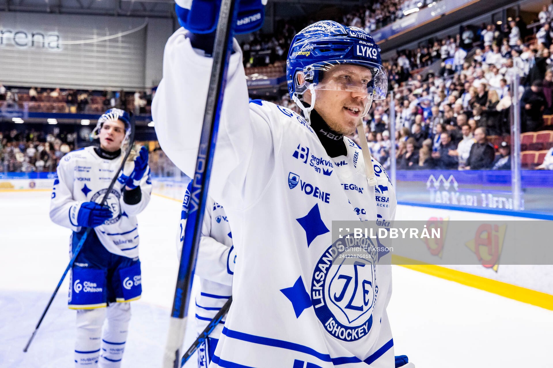 Leksands Joonas Lyytinen jublar