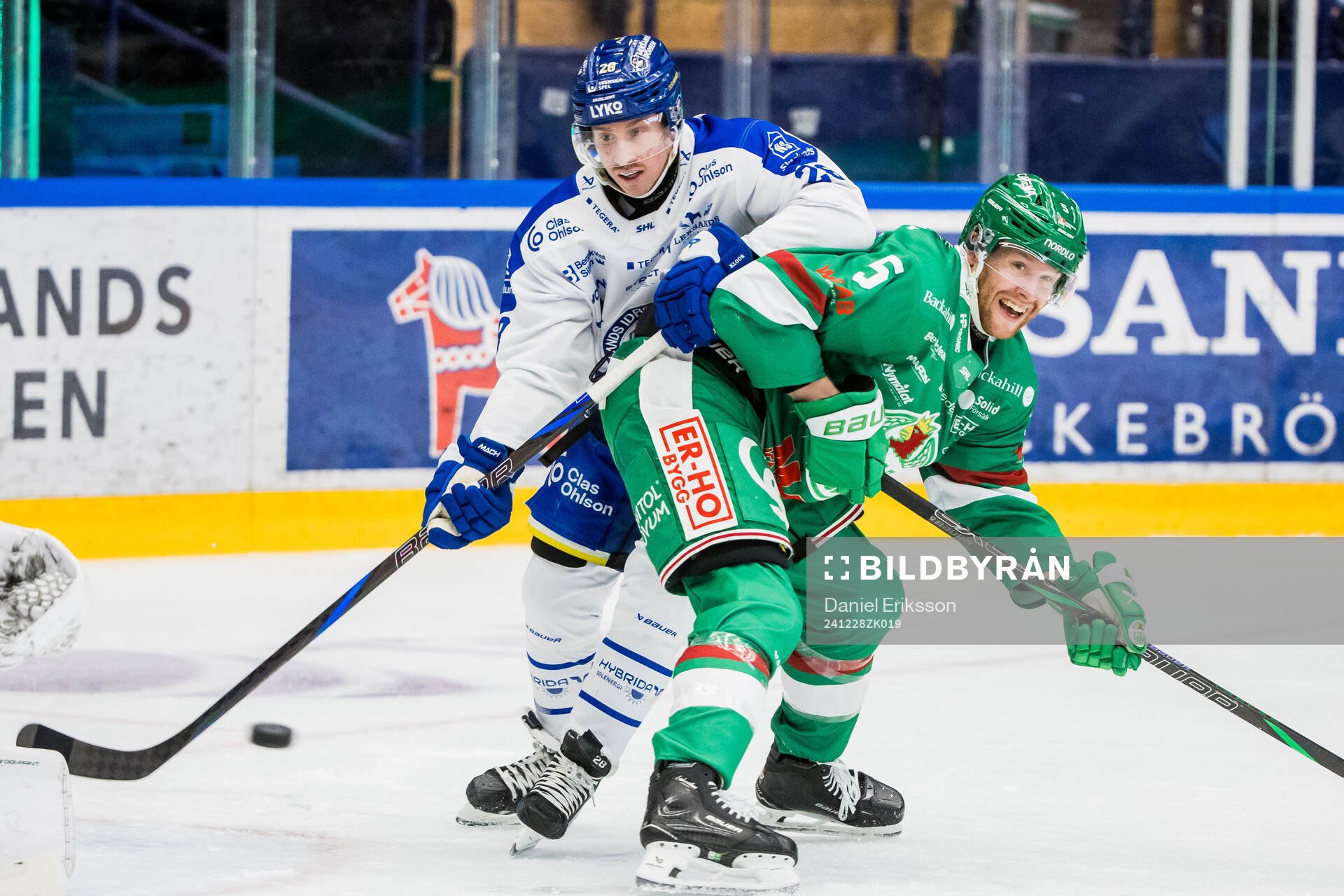 Leksands Justin Glenn Kloos och Rögles Ludvig Claesson