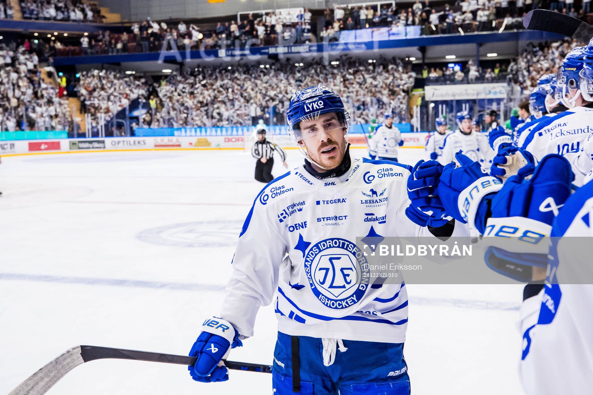 Leksands Matt Caito jublar