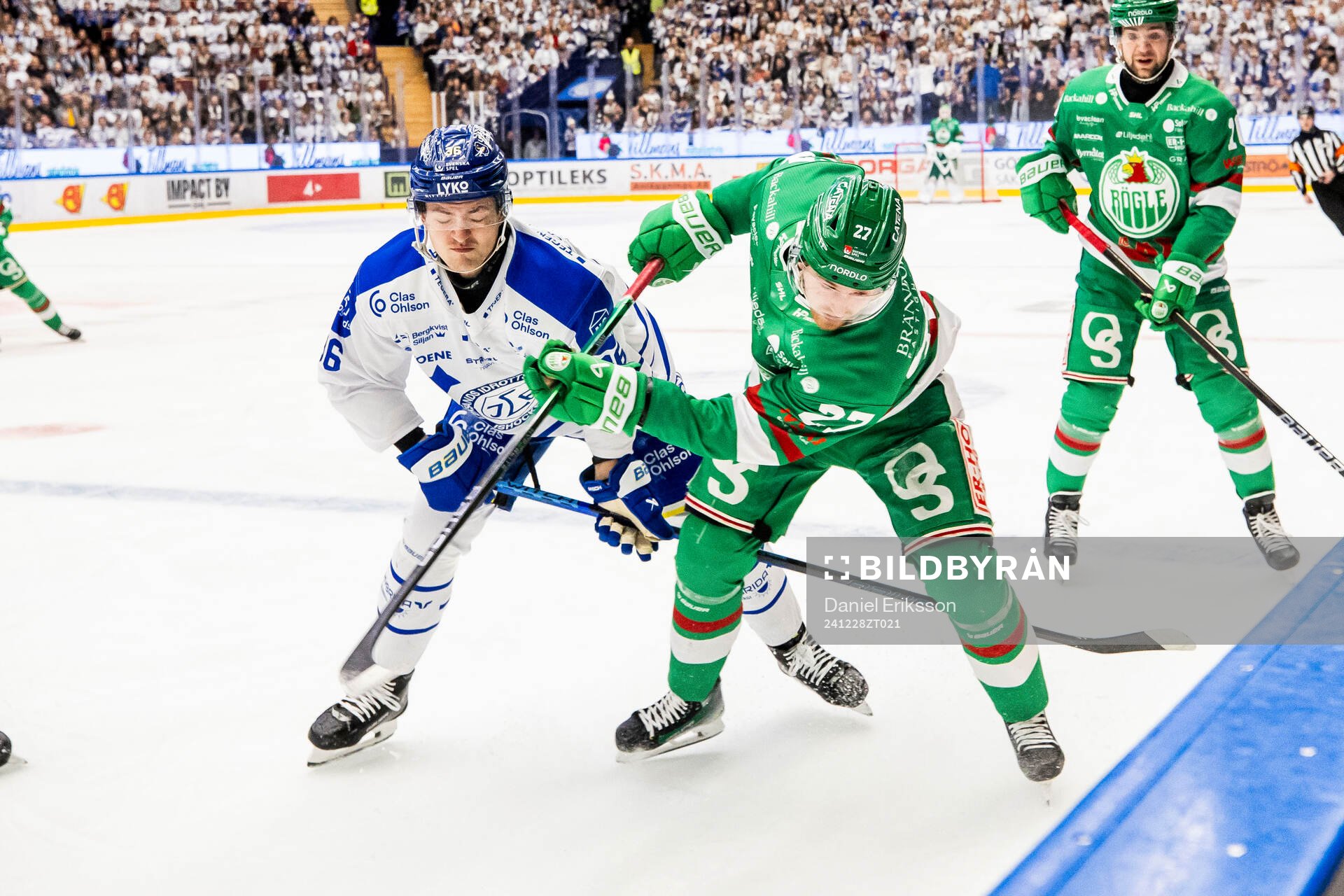 Leksands Hannes Hellberg och Rögles Linus Sjödin