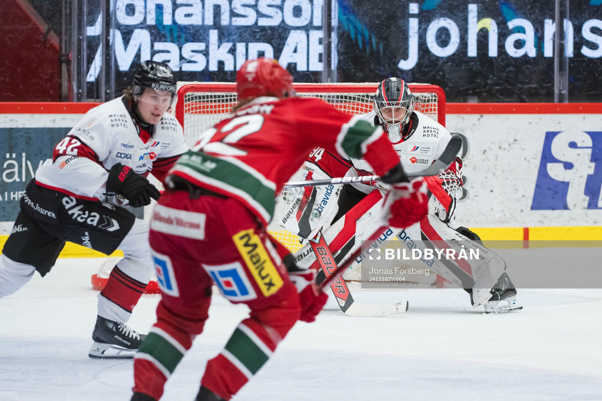Malmö Redhawks målvakt Marek Langhamer