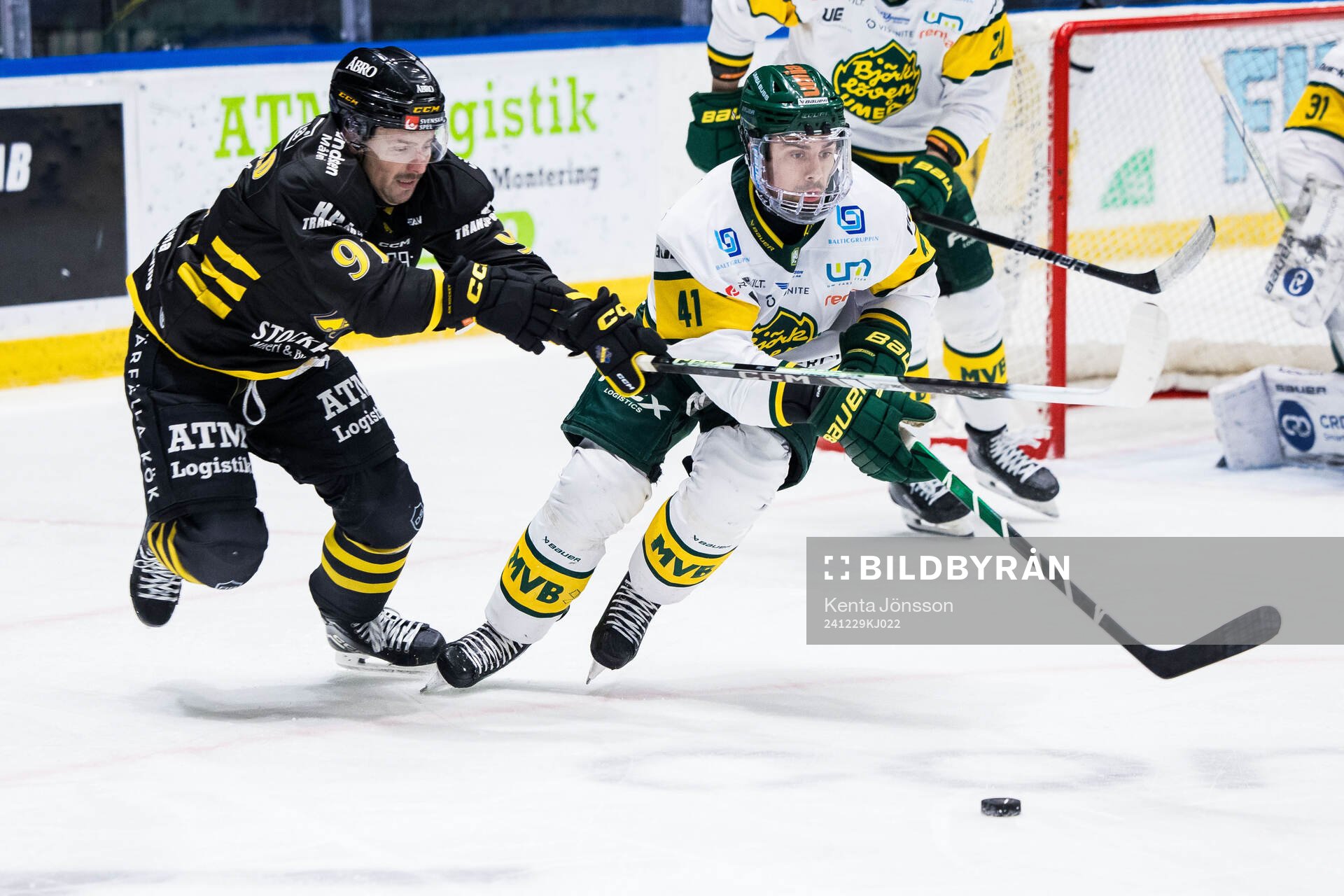AIKs Gerry Fitzgerald och Björklövens Maxime Fortier