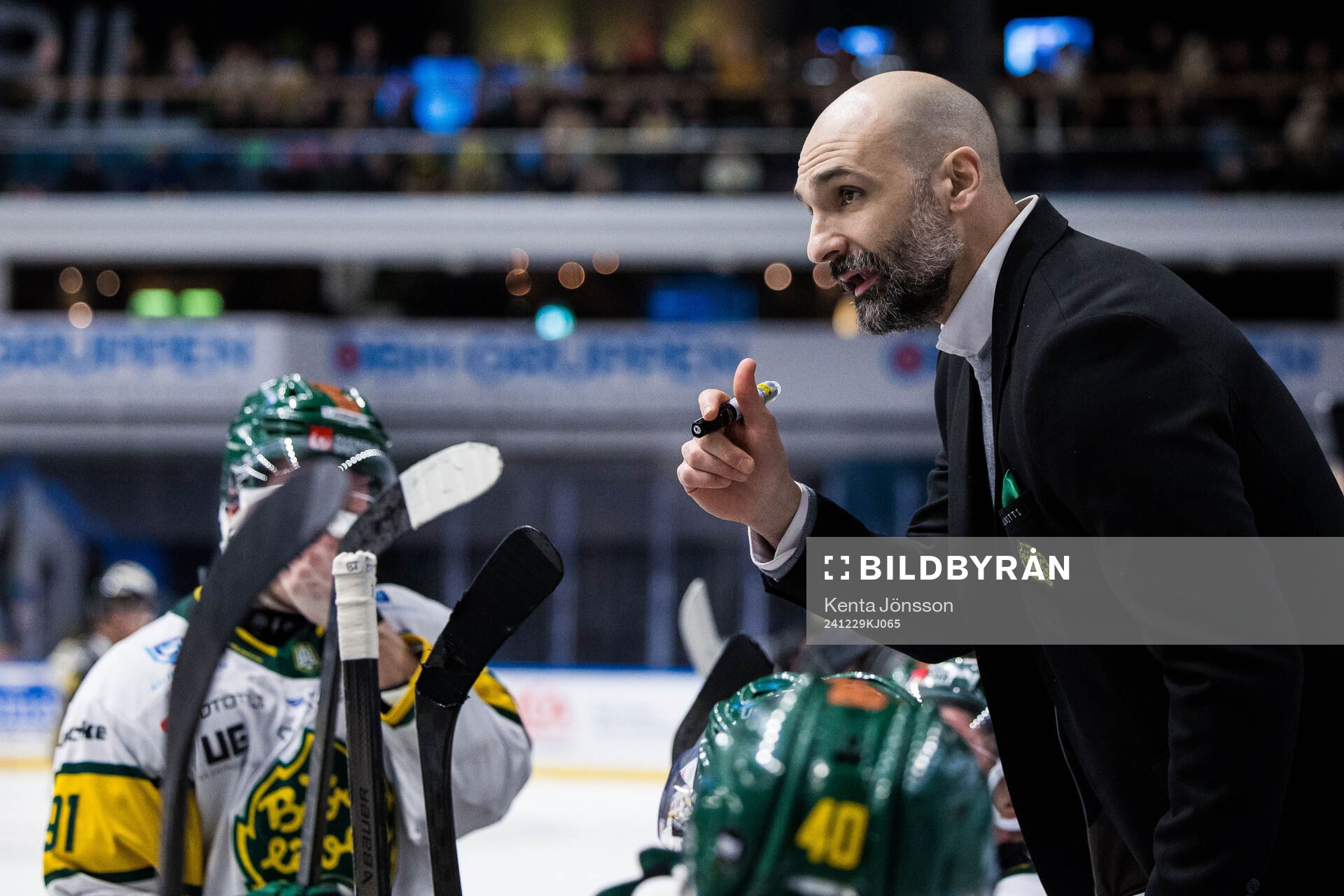 Björklövens assisterande tränare Daniel Rahimi
