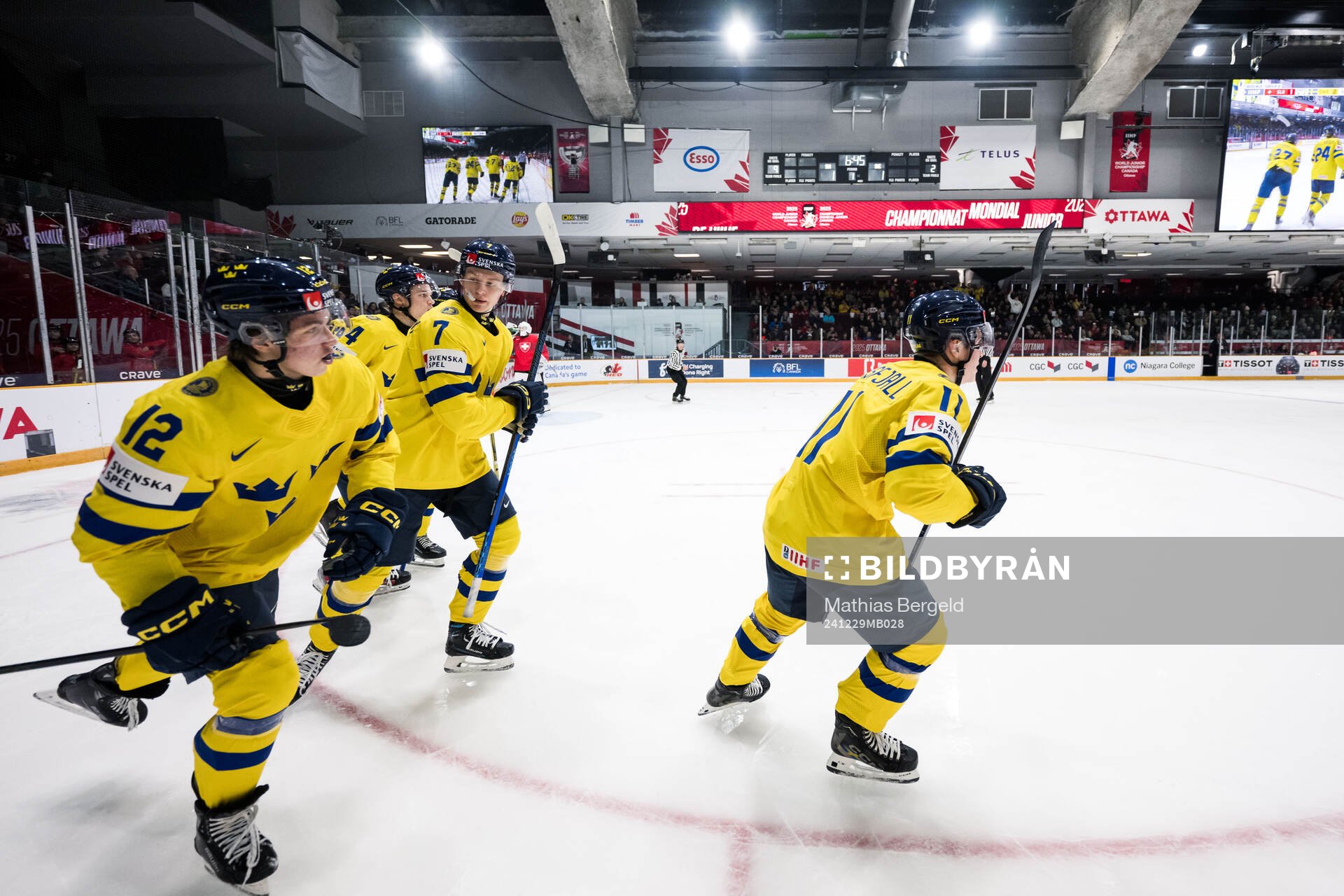 Isac Hedqvist, Axel Sandin-Pellikka, Viggo Gustafsson and