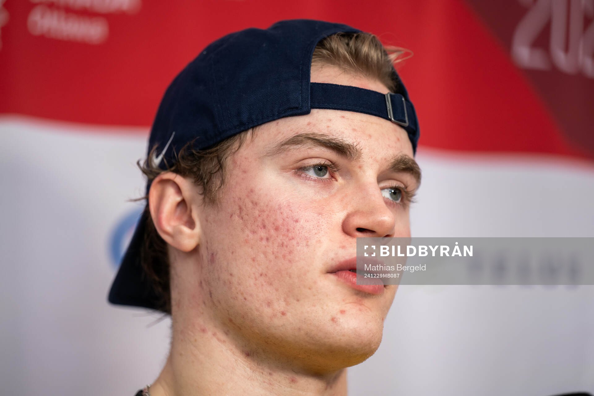Tom Willander of Sweden is interviewed