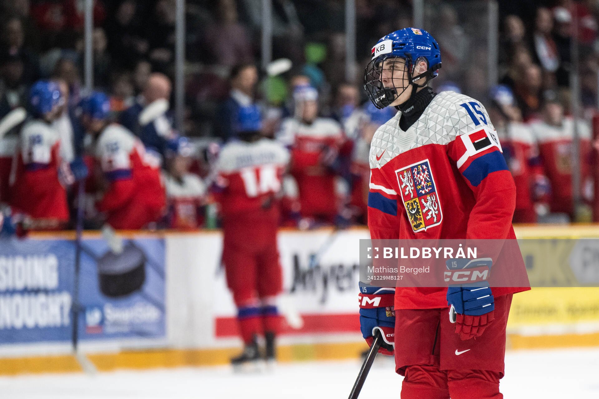 Vojtech Cihar of Czech Republic looks dejected