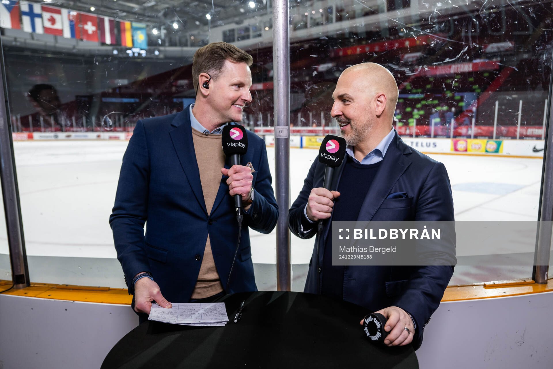 Niklas Jihde and Erik Granqvist of Swedish broadcaster