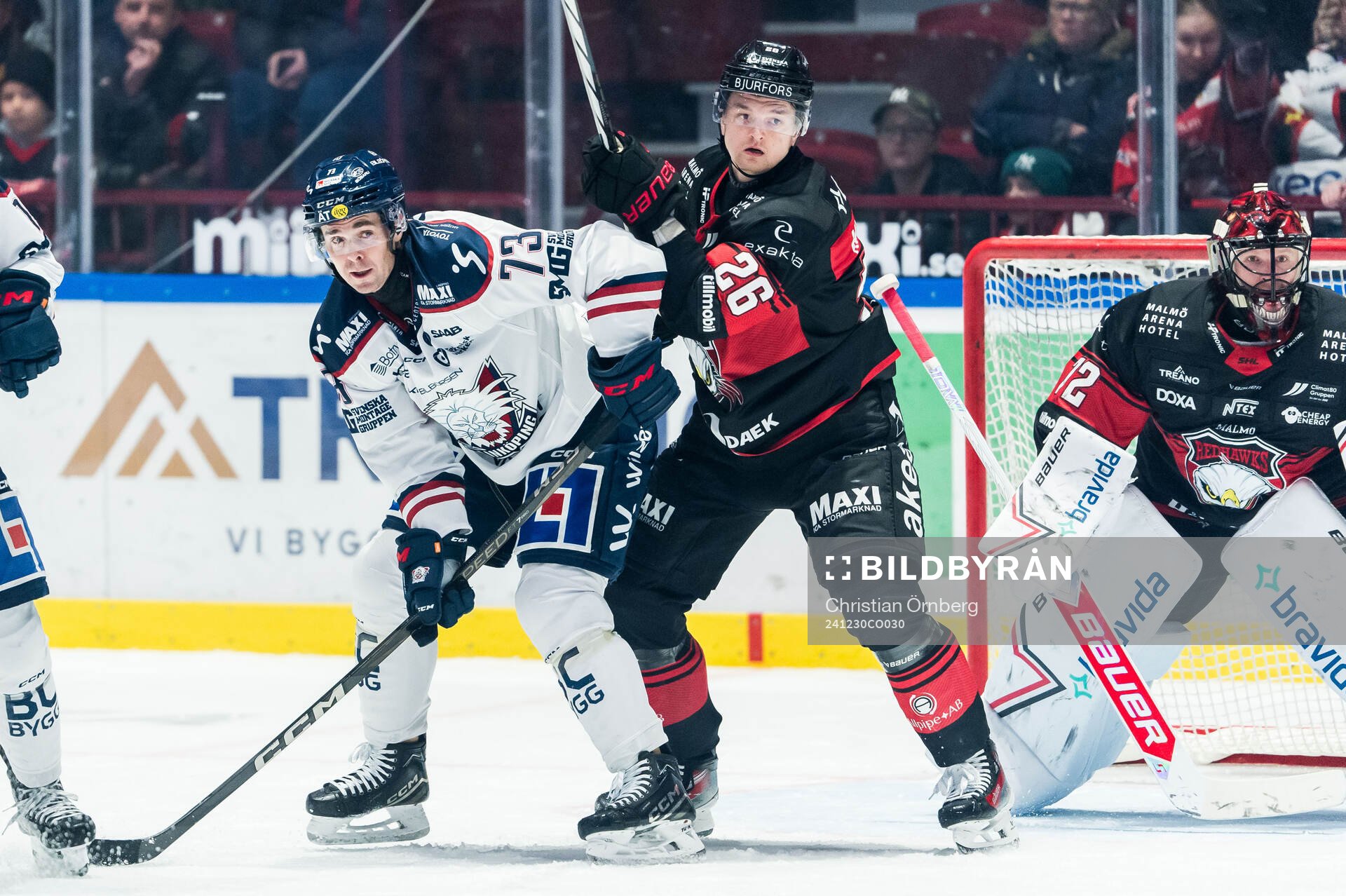 Linköpings Nicholas Shore och Malmö Redhawks Teemu