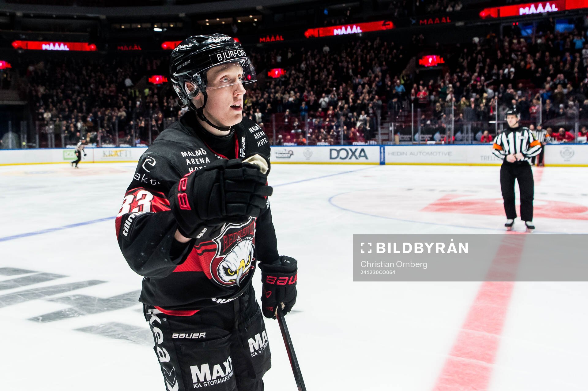 Malmö Redhawks Lassi Thomson jublar