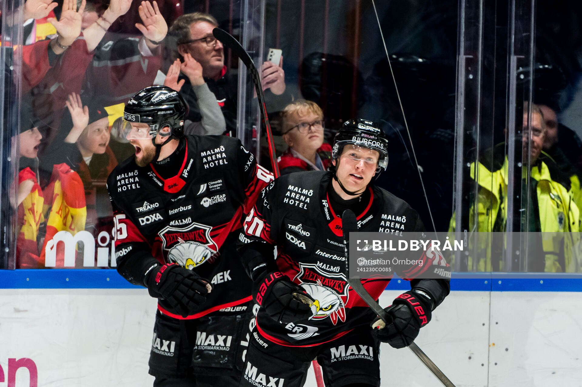 Malmö Redhawks Thomas Berg Paulsen jublar