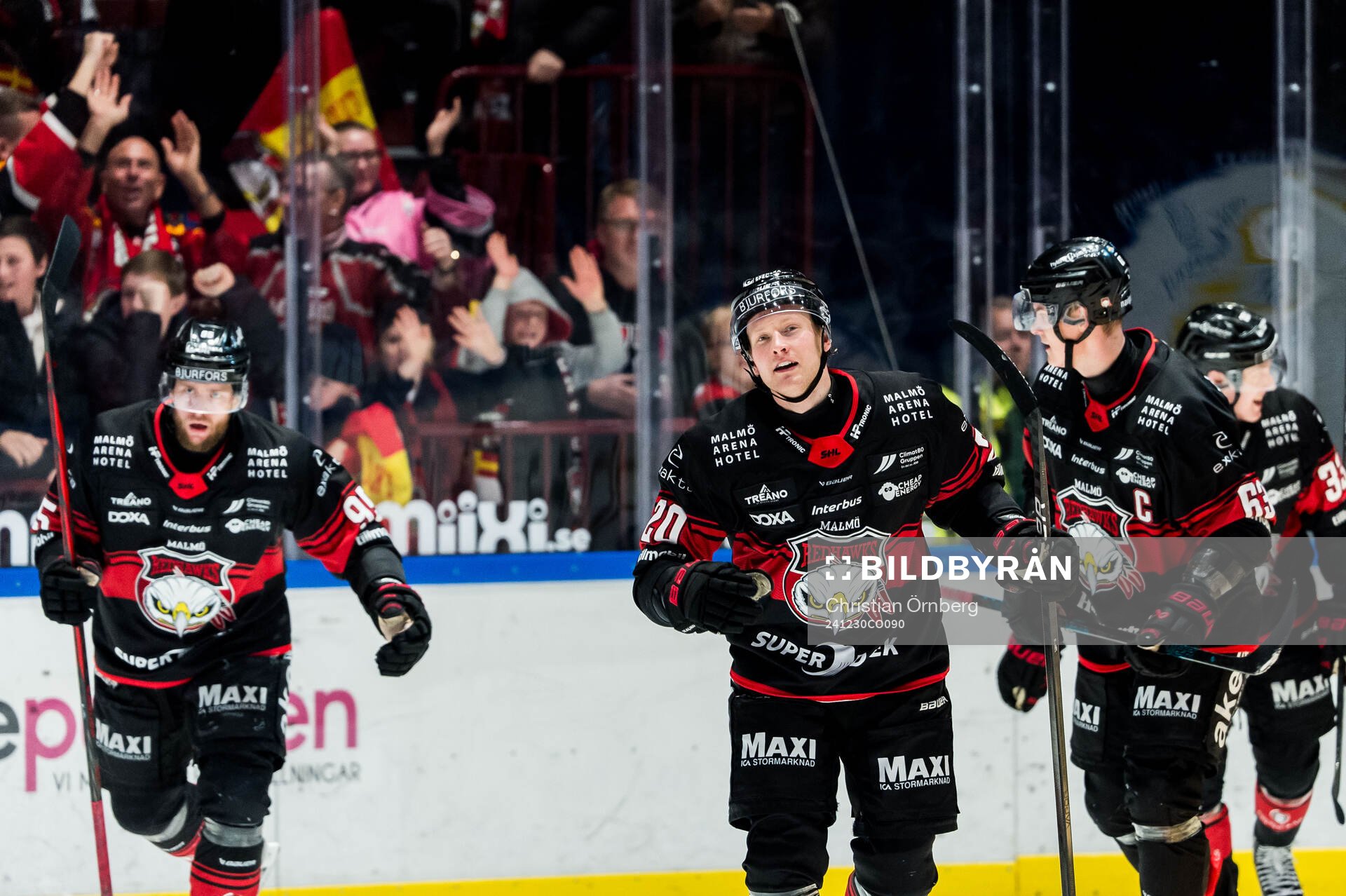 Malmö Redhawks Thomas Berg Paulsen jublar