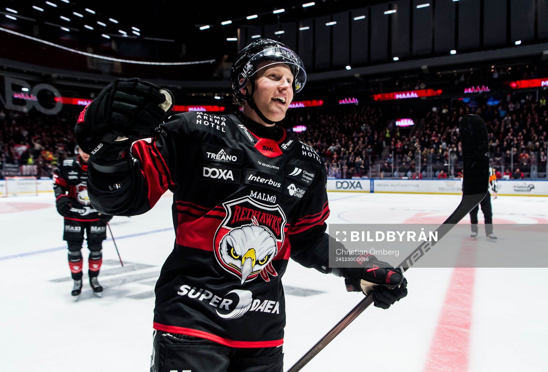 Malmö Redhawks Thomas Berg Paulsen jublar