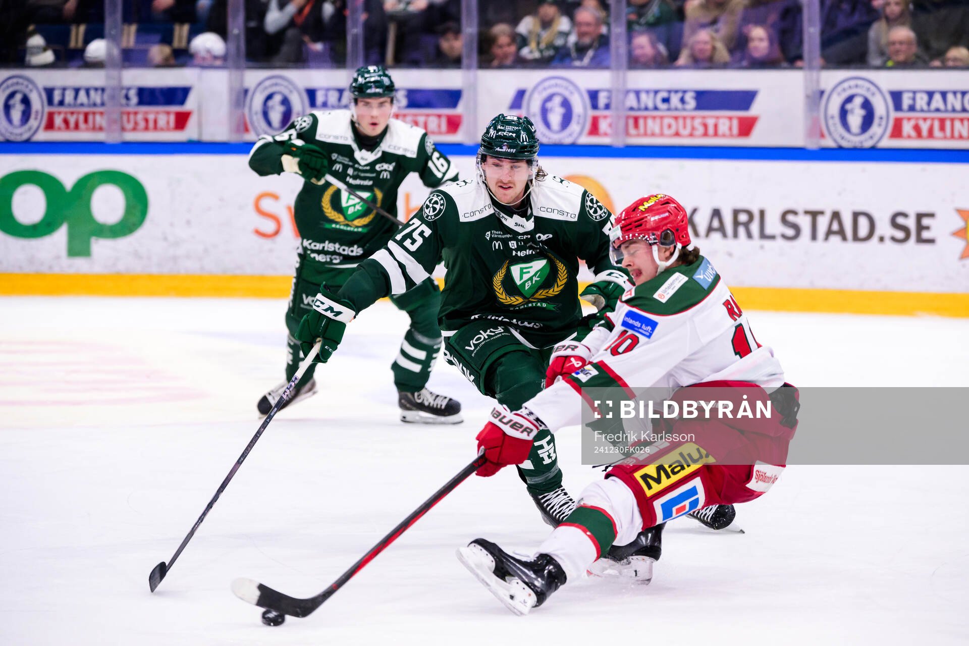 Färjestads Jeremy Salvas Groleau och Modos Sampo Ranta