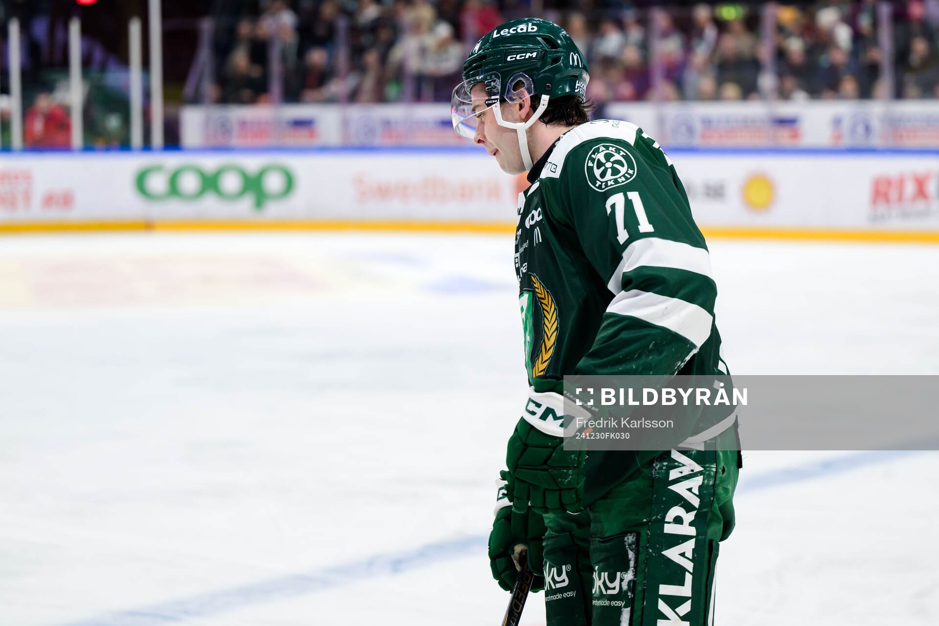 Färjestads Viktor Lodin deppar