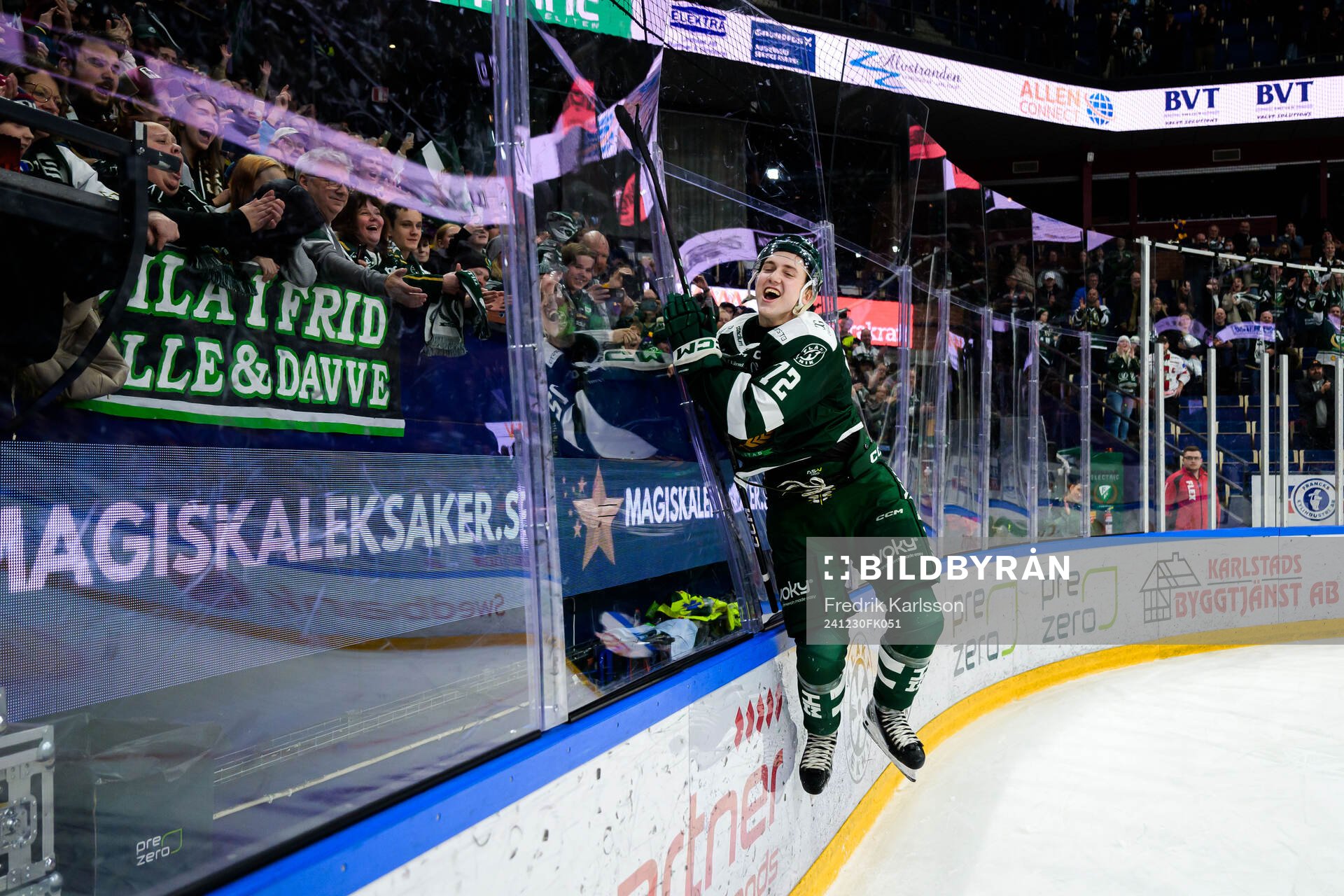 Färjestads Stian Solberg jublar