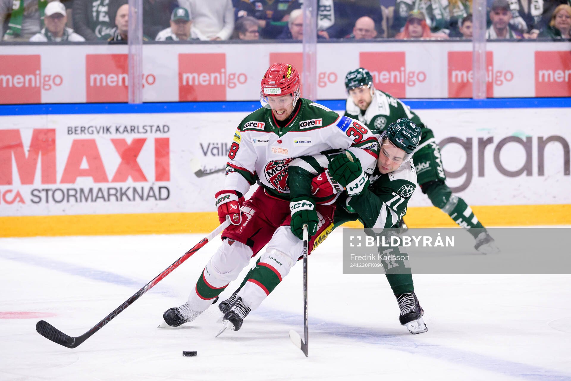 Modos Johan Södergran och Färjestads Viktor Lodin